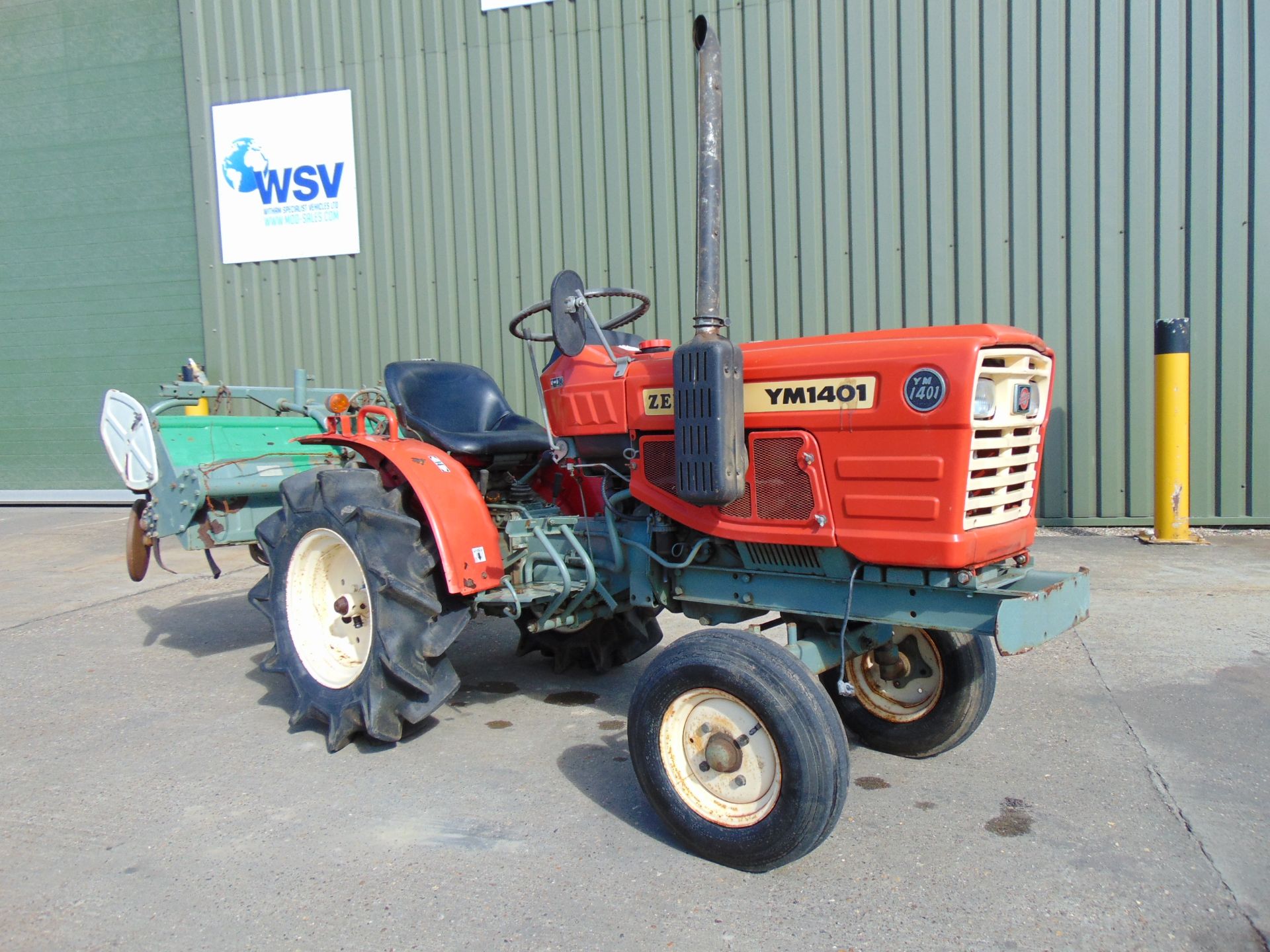 Yanmar YM1401 Compact Tractor c/w Rotovator ONLY 714 Hours!