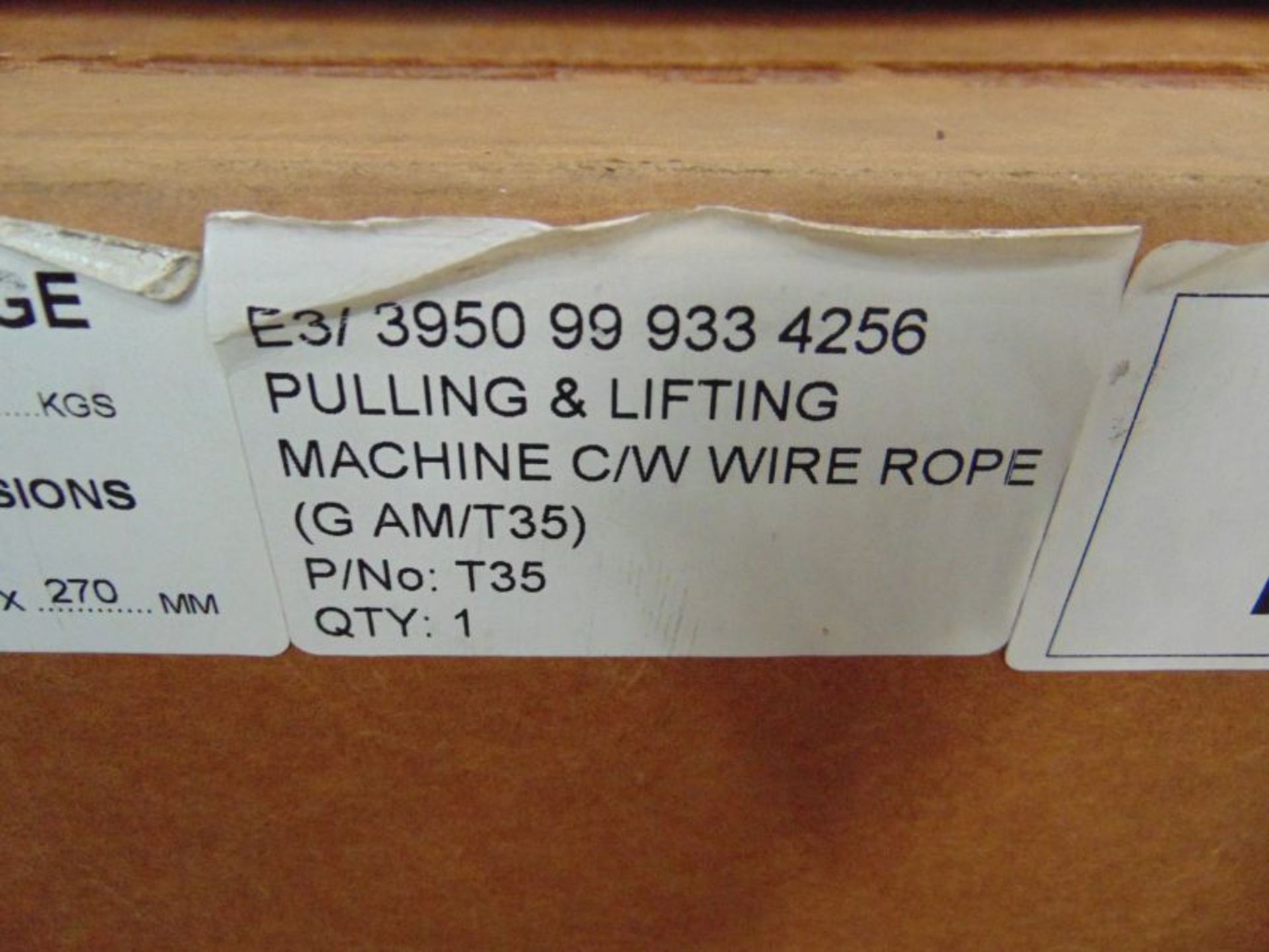 UNISSUED T35 Tirfor Winching Kit Complete with Wire Rope etc - Image 10 of 10