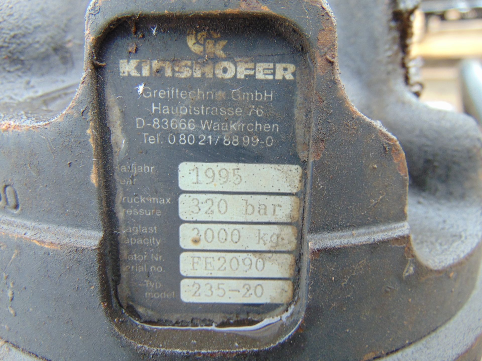 Kinshoffer 235-20 3000kg Clamshell bucket - Image 8 of 8