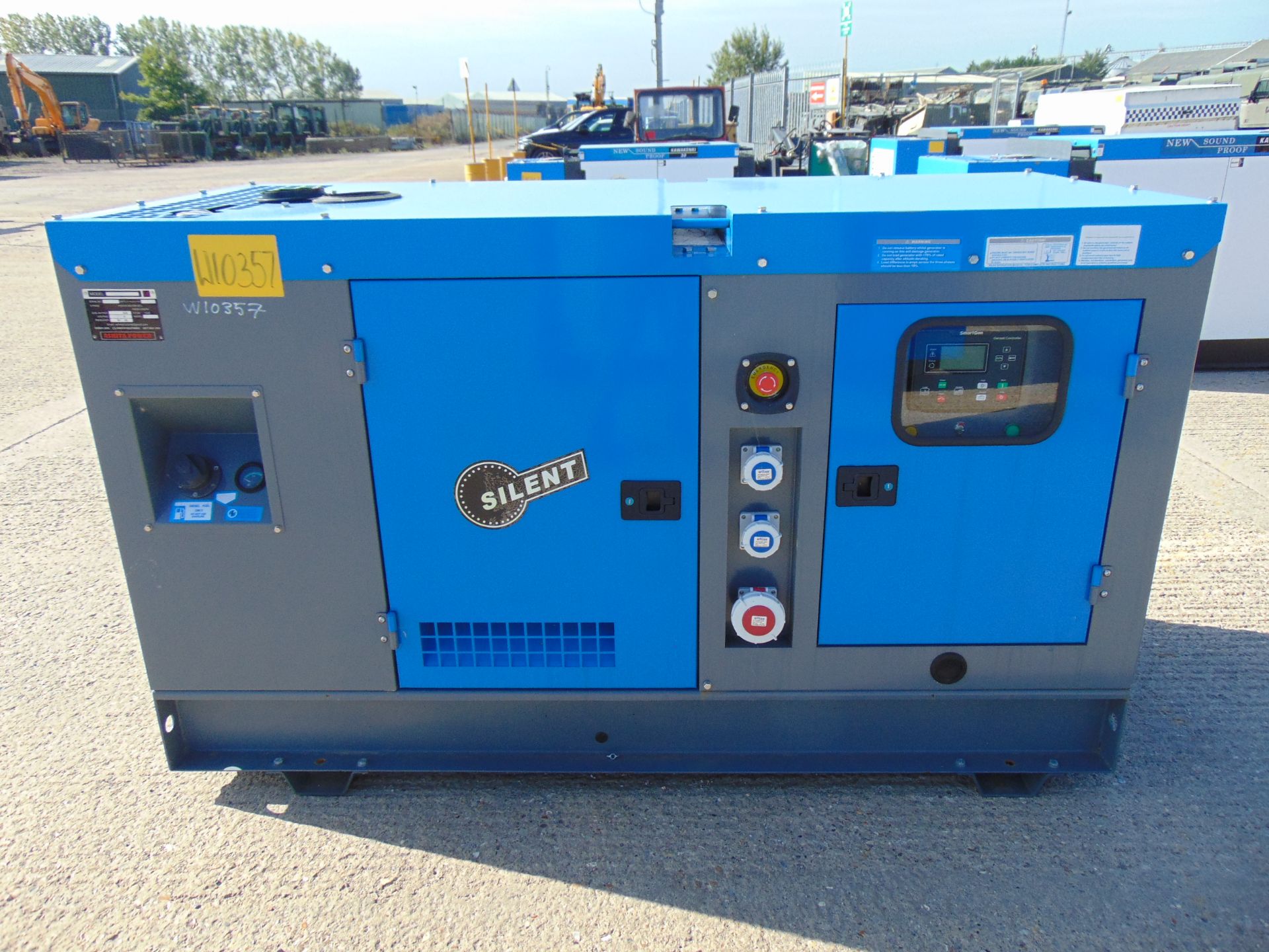 UNISSUED 50 KVA 3 Phase Silent Diesel Generator Set. This generator is 3 phase 380 volt 50 Hz