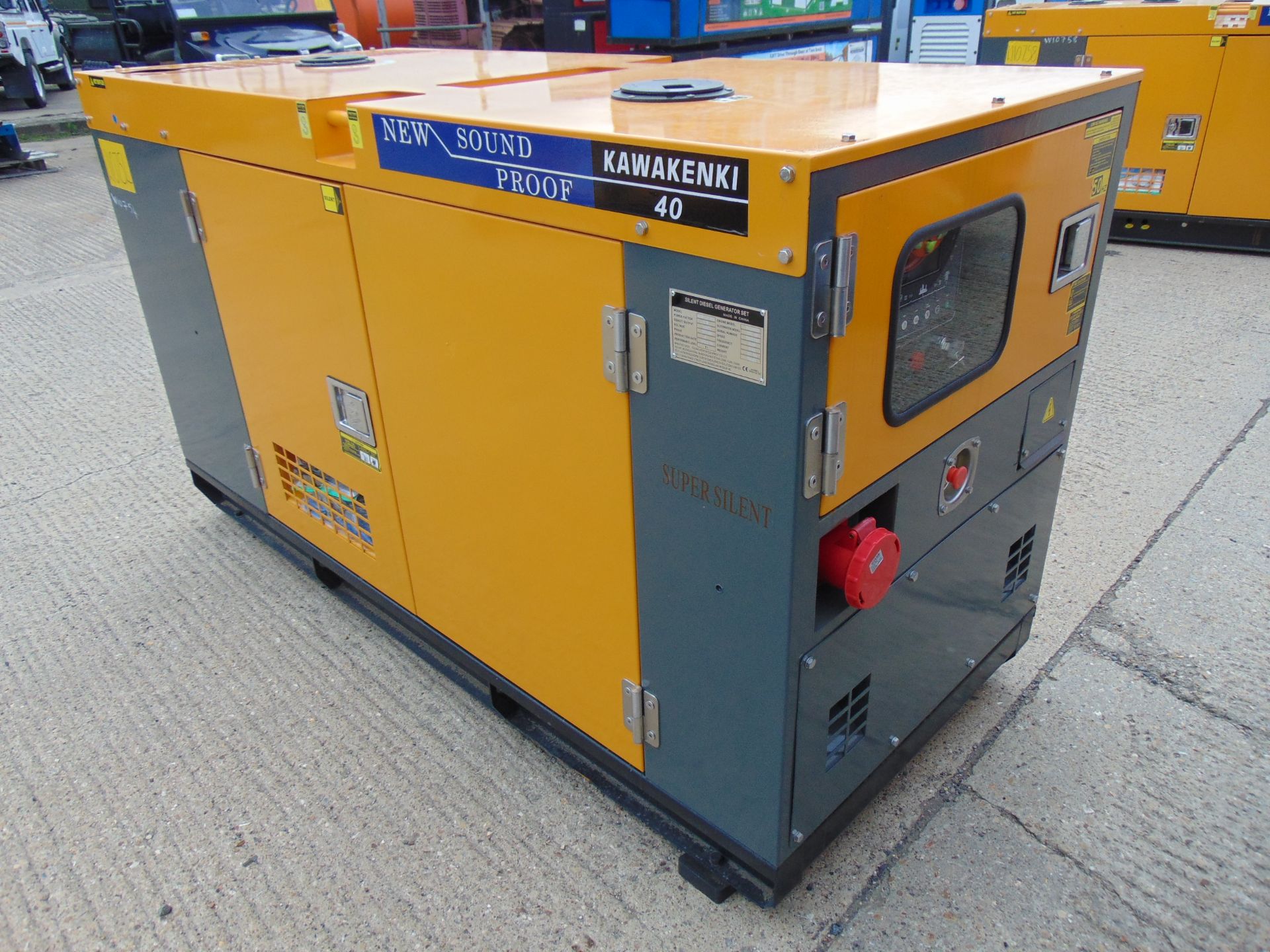 UNISSUED 40 KVA 3 Phase Silent Diesel Generator Set. This generator is 3 phase 230/400 volt 50 Hz - Image 7 of 21