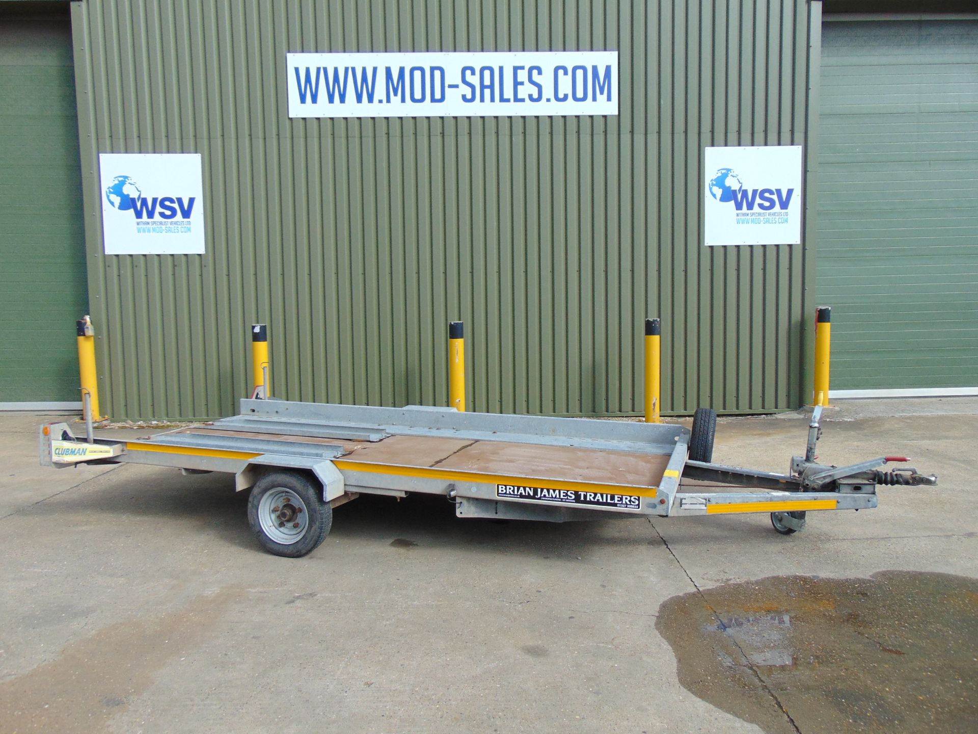 Brian James Clubman Single Axle Car Transporter Trailer with Ramps
