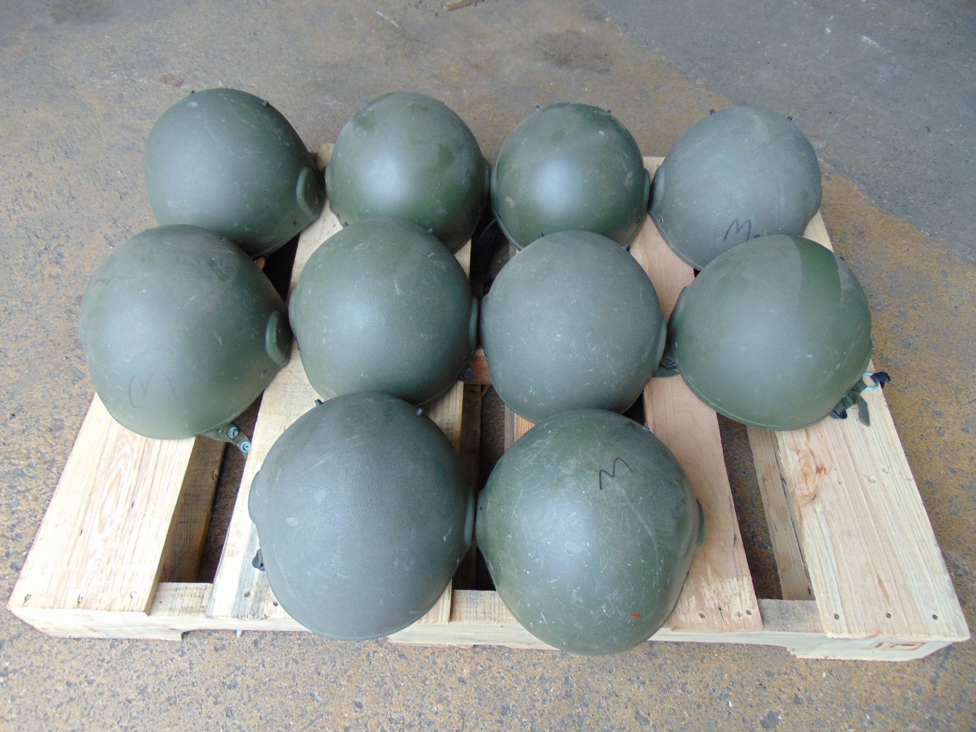 10 x British Army GS MK.6 combat helmets