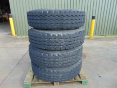 4 x Continental HSC Construction 12.00 R20 Tyres on 10 Stud Rims