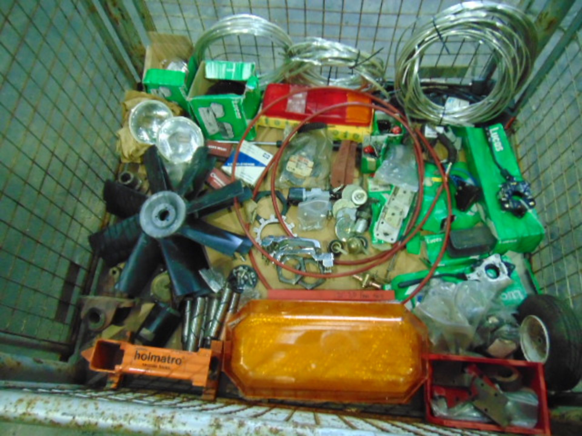 Stillage of Mixed Vehicle Spares