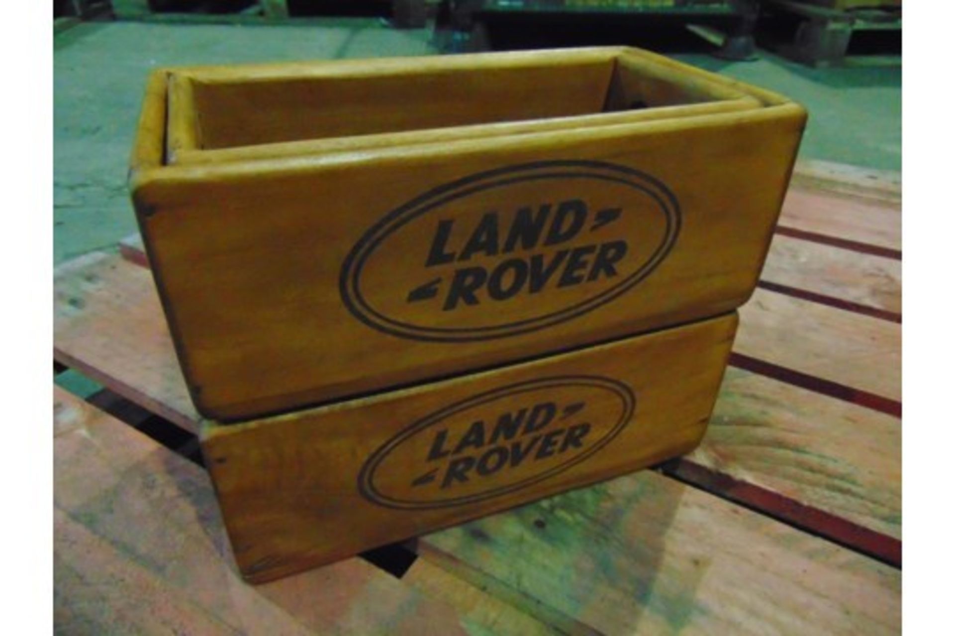 4 x Land Rover Wooden Display / Storage Boxes - Image 4 of 5