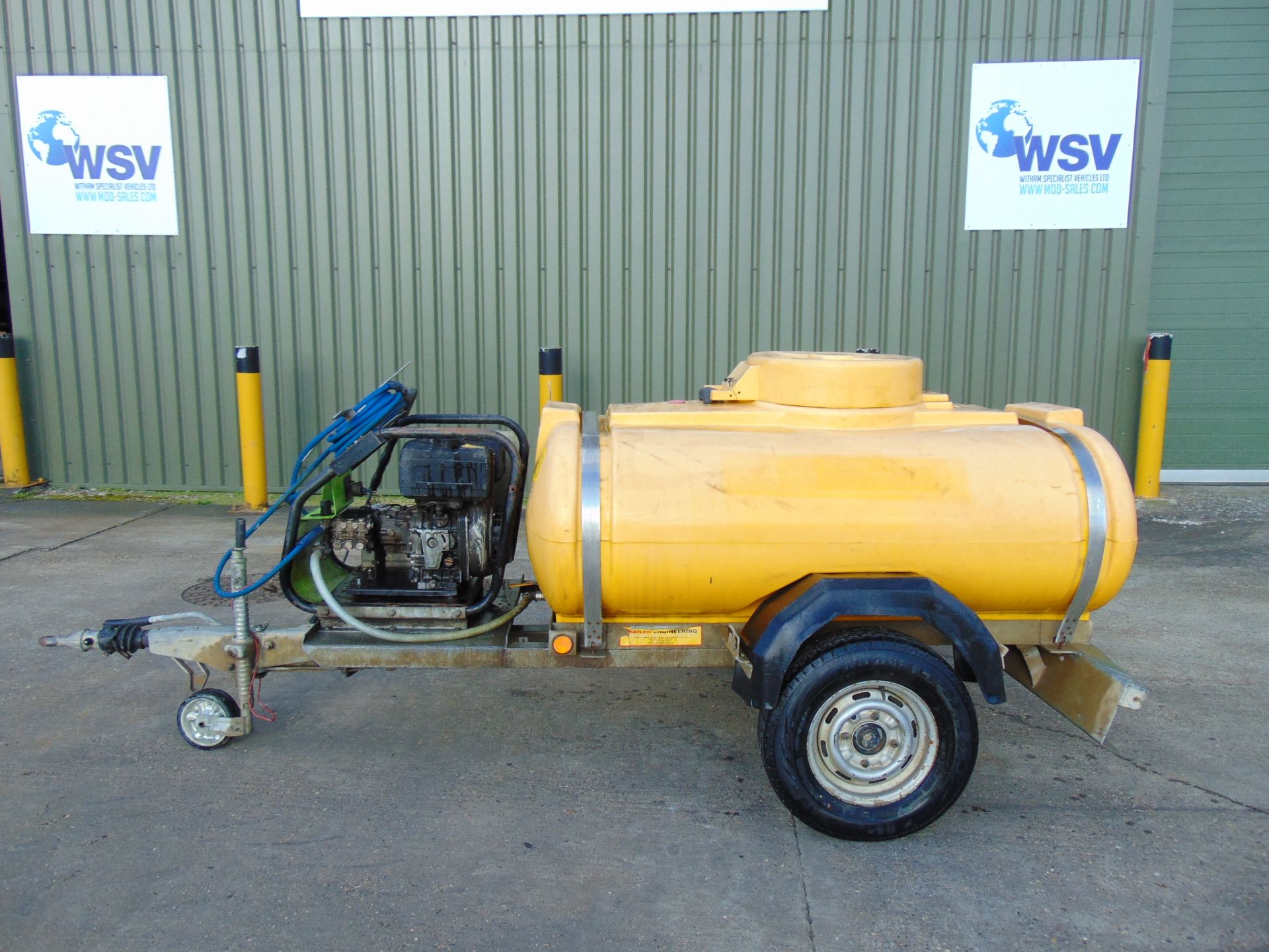 Trailer Mounted Pressure Washer with 1000 litre Water Tank and Yanmar Diesel Engine - Image 2 of 13