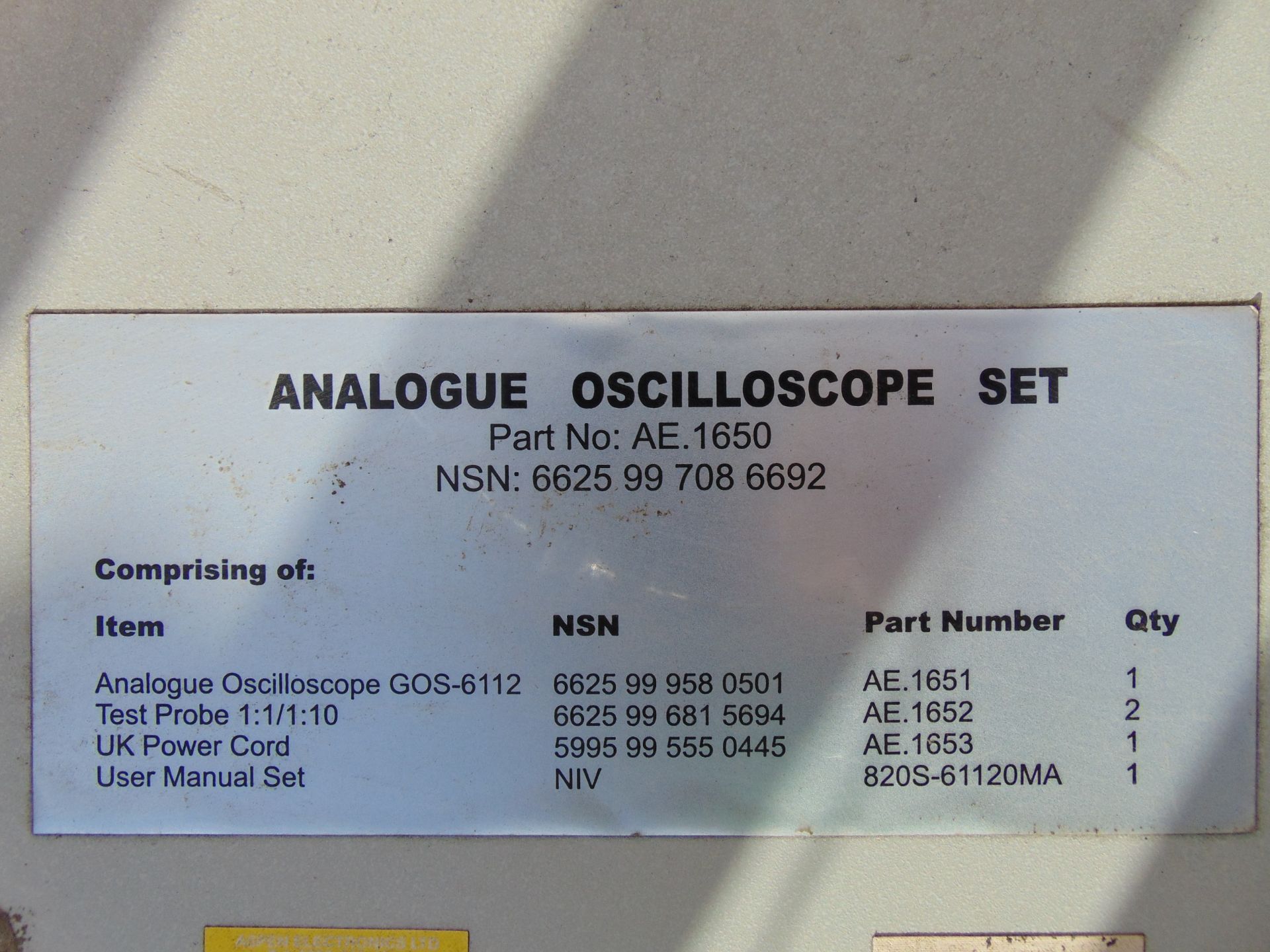 Instek Analogue Oscilloscope - Image 3 of 4