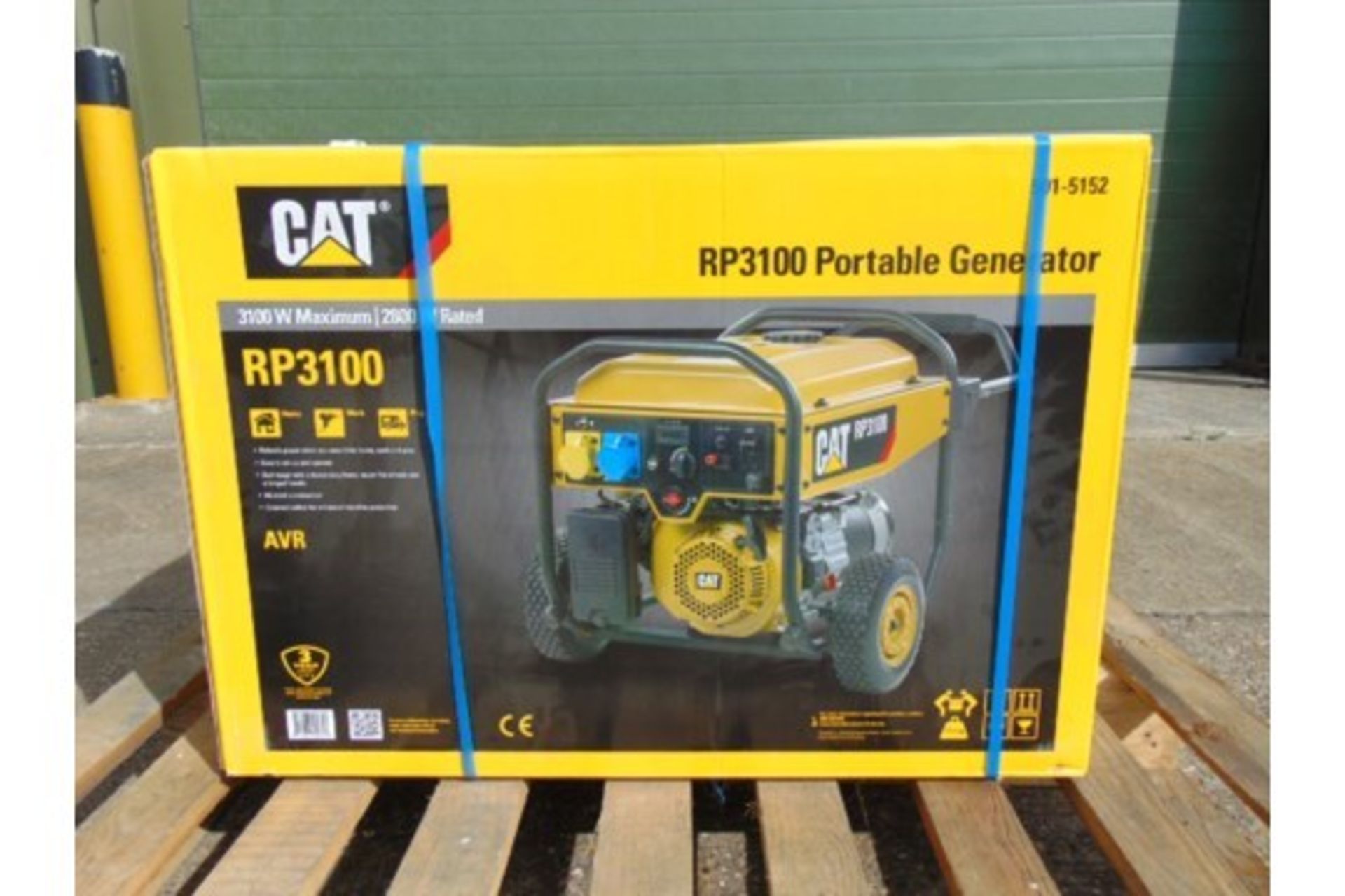 UNISSUED Caterpillar RP3100 industrial Petrol Generator Set.