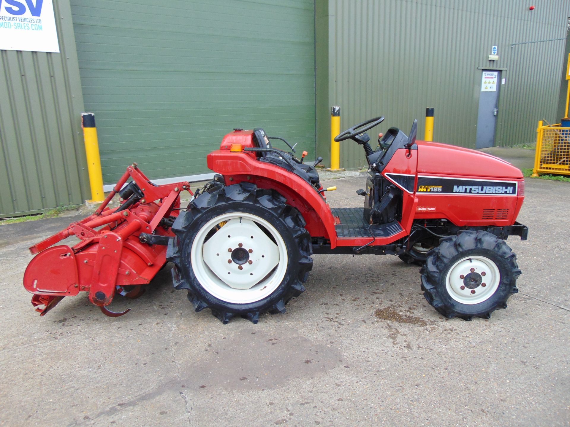 Mitsubishi MT185 Compact Tractor with Rotovator ONLY 1,307 HOURS!!! - Image 11 of 21