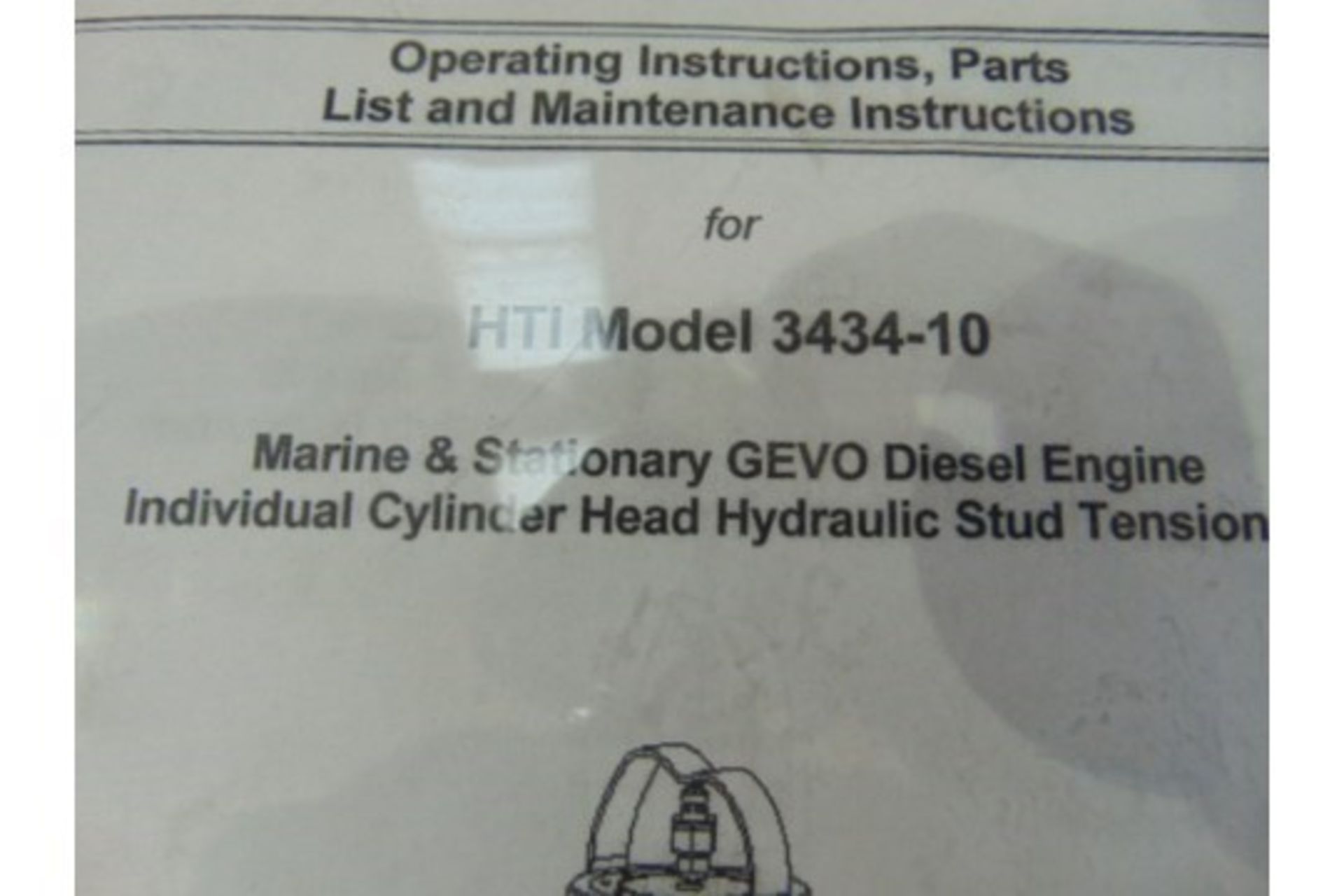 Very Rare Marine & Stationary GEVO Diesel Engine Indv Cylinder Head Hydraulic Stud Tensioner Kit - Image 12 of 14