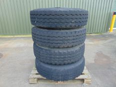 4 x Continental HSC Construction 12.00 R20 Tyres on 10 Stud Rims