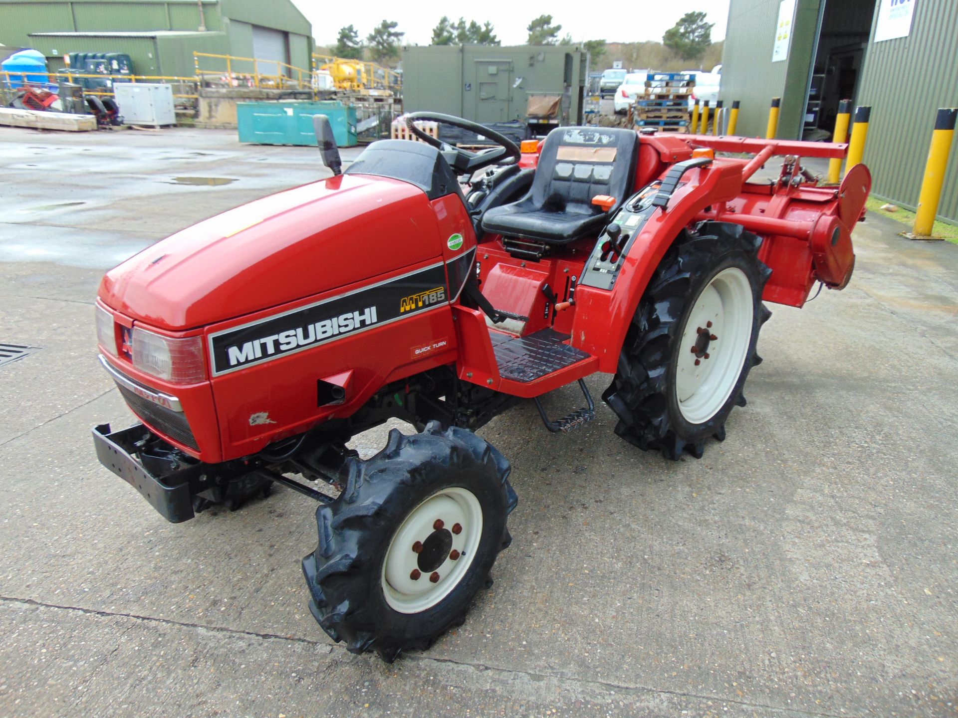 Mitsubishi MT185 Compact Tractor with Rotovator ONLY 1,307 HOURS!!! - Image 4 of 21