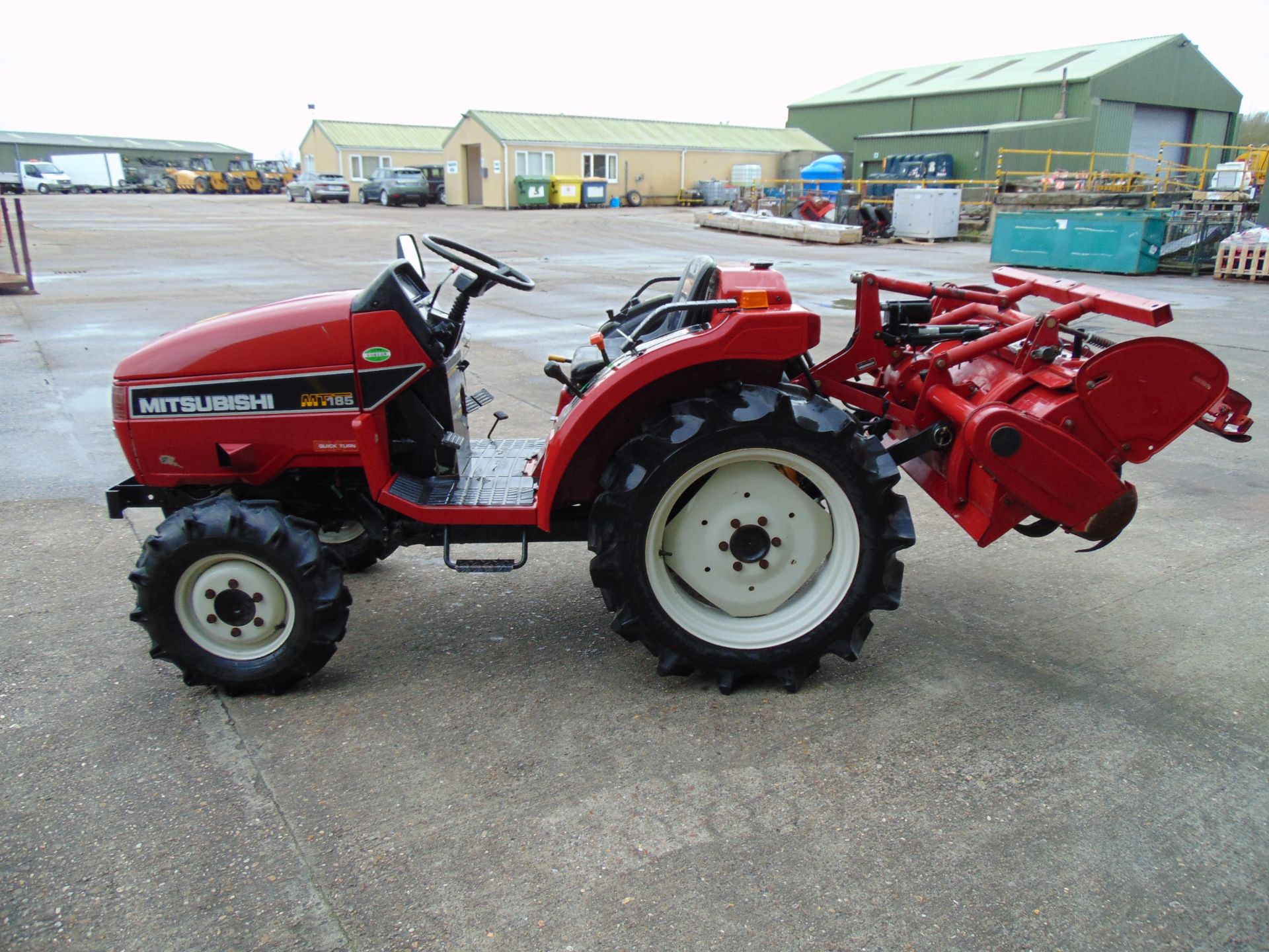 Mitsubishi MT185 Compact Tractor with Rotovator ONLY 1,307 HOURS!!! - Image 5 of 21