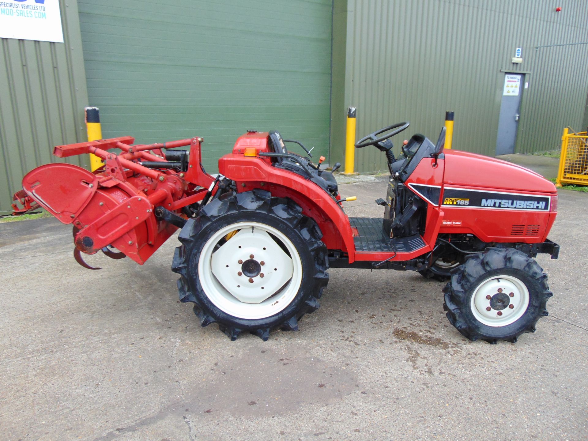 Mitsubishi MT185 Compact Tractor with Rotovator ONLY 1,307 HOURS!!! - Image 6 of 21