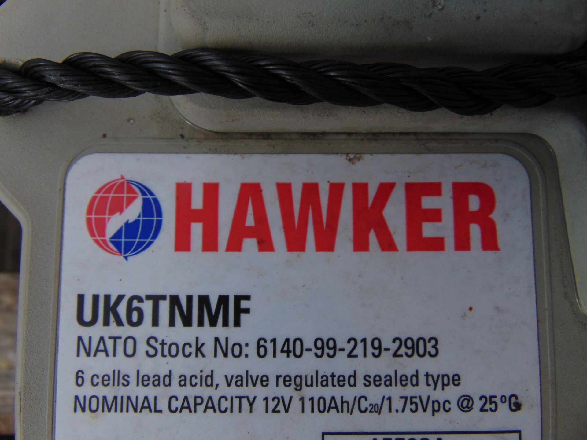 4 x Hawker UK6TNMF Rechargable Batteries. - Image 2 of 3