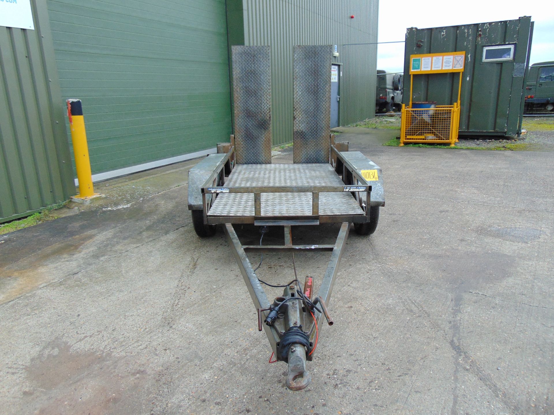 Indespension Twin Axle Galvanised Plant Trailer C/W Rear Ramps - Image 2 of 13