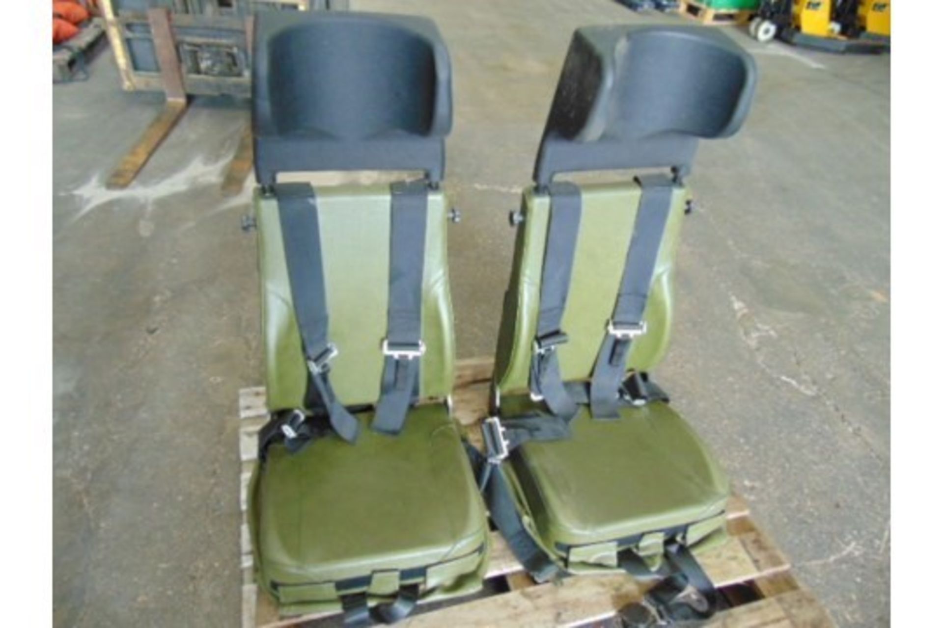 Qty 2 x Unissued Vehicle Operators Seats with Harness