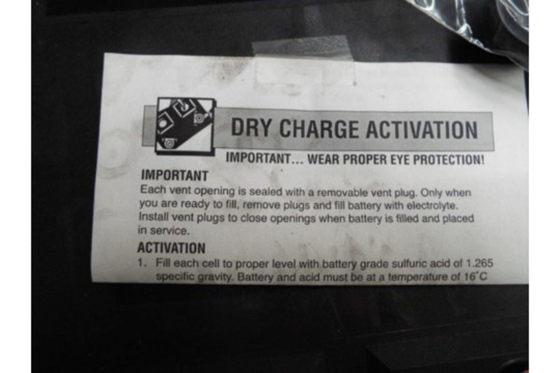 2 x Unissued 354-3614 Dry Charge 12v 190A.H. Batteries - Image 5 of 5