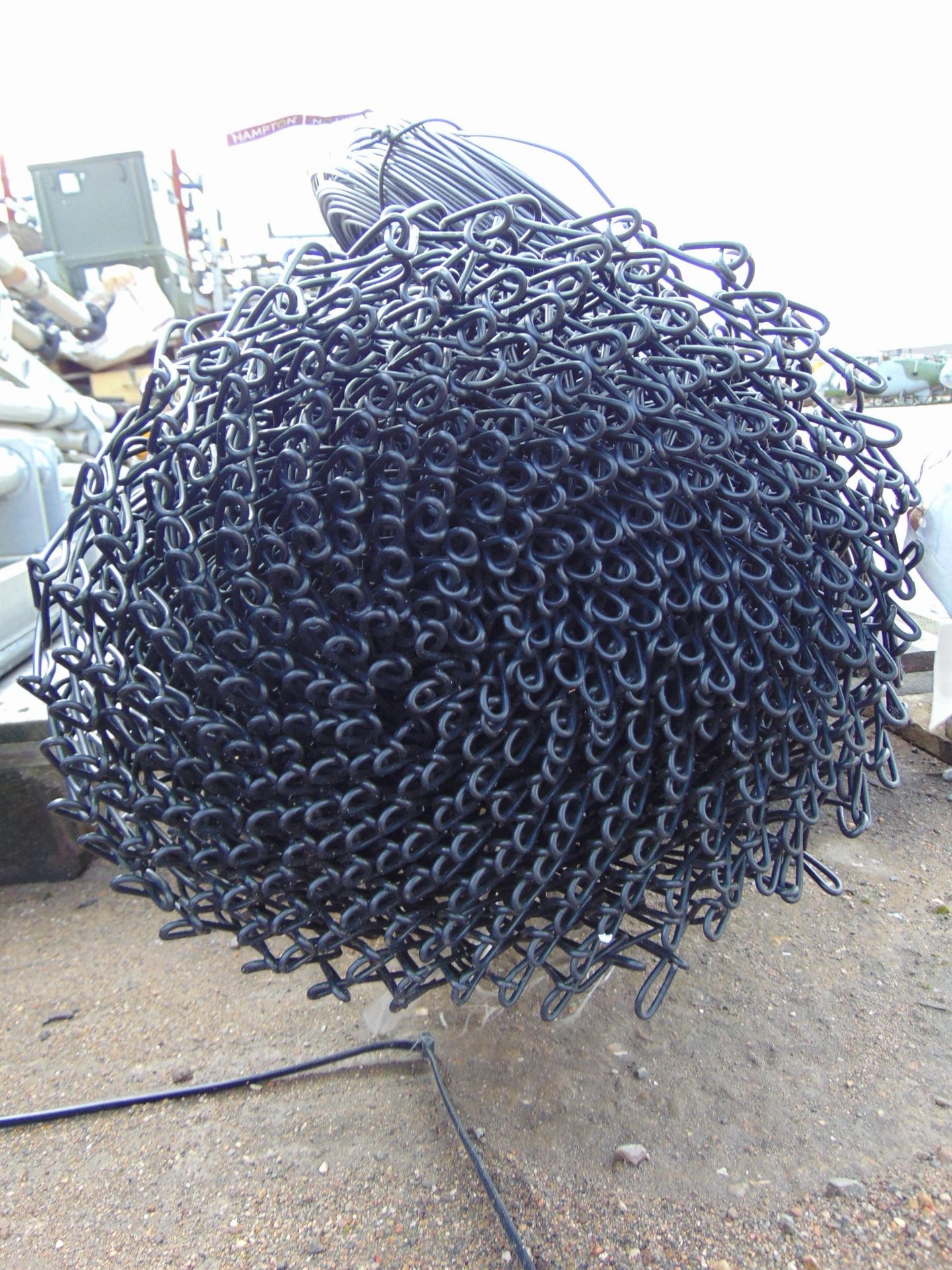 1 x Role of Black Chain Link Fencing With 2 x Coils of Fencing Line Wire. - Image 4 of 4