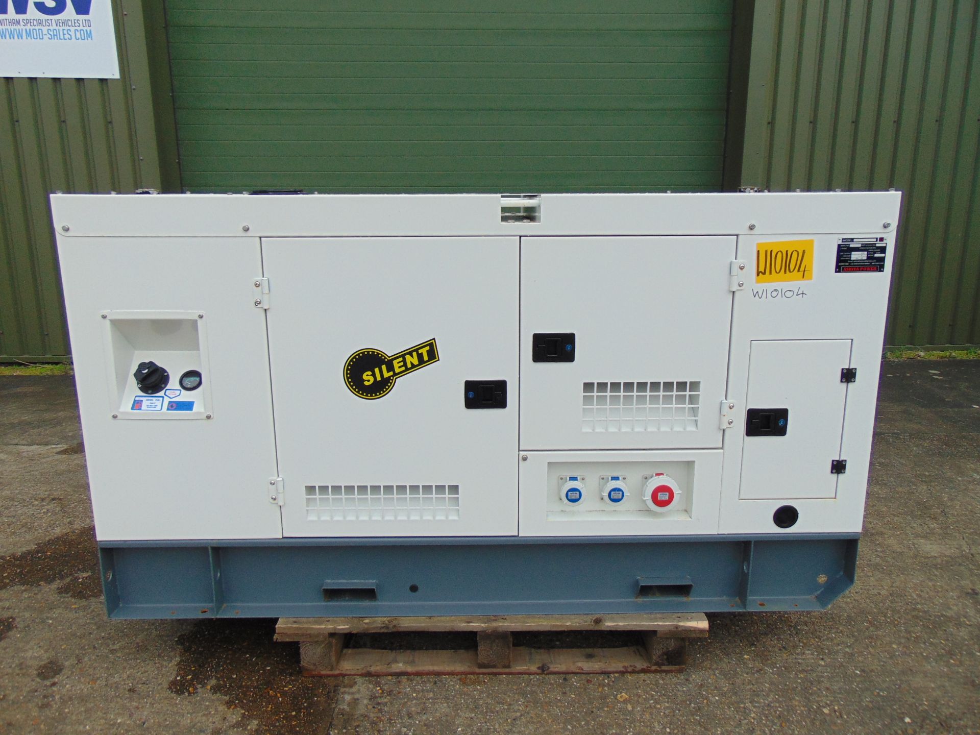 UNISSUED WITH TEST HOURS ONLY 70 KVA 3 Phase Silent Diesel Generator Set