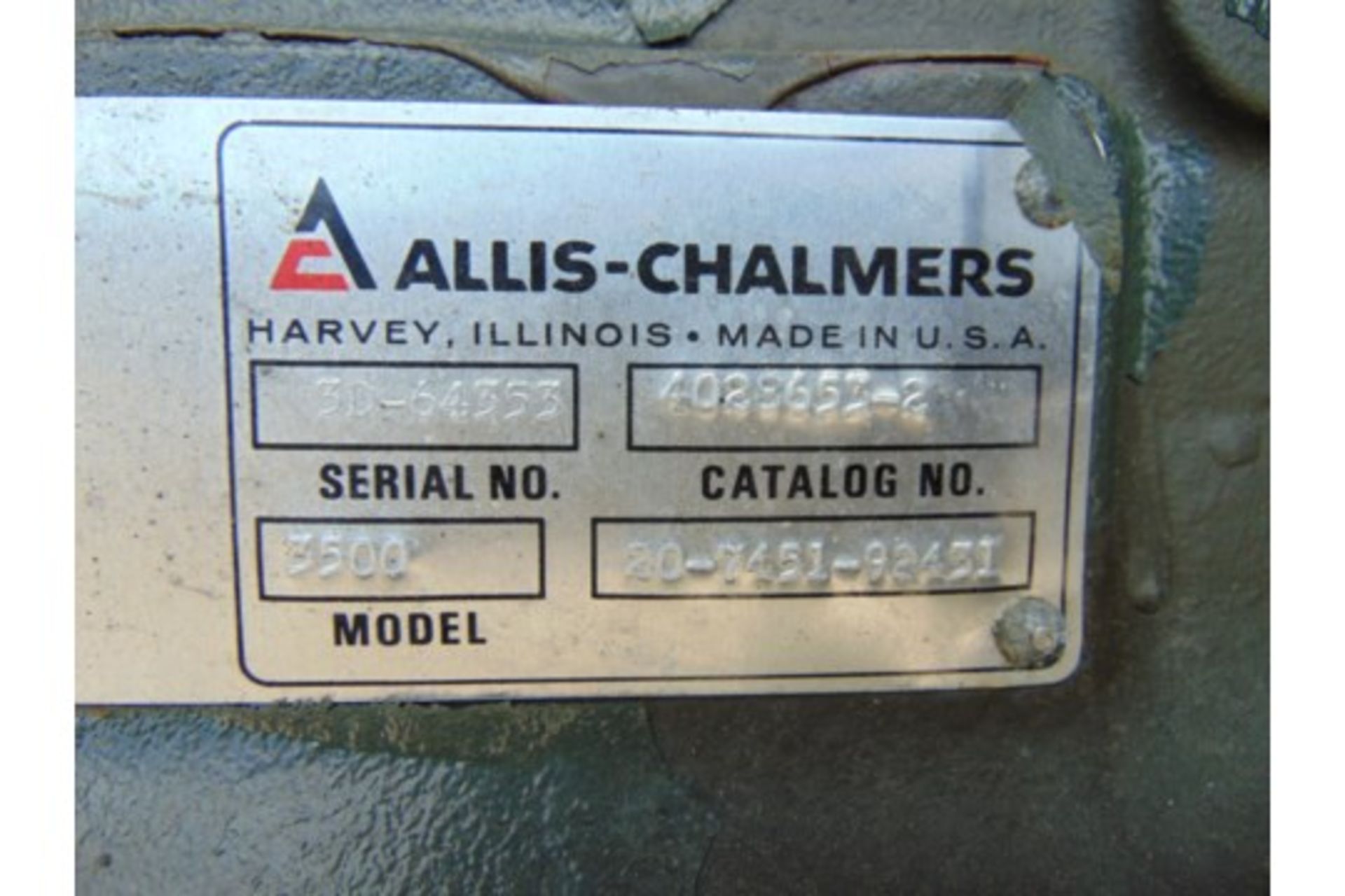 Allis Chalmers MEP-006A 60kW Diesel Generator Set 240/415 volt single/three phase ONLY 821 hours !!! - Bild 19 aus 21
