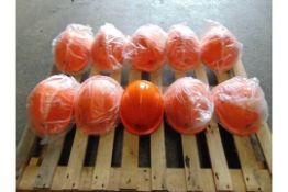 Qty 10 x Unissued Centurion Vision Orange P-TUB2 Safety Helmets.