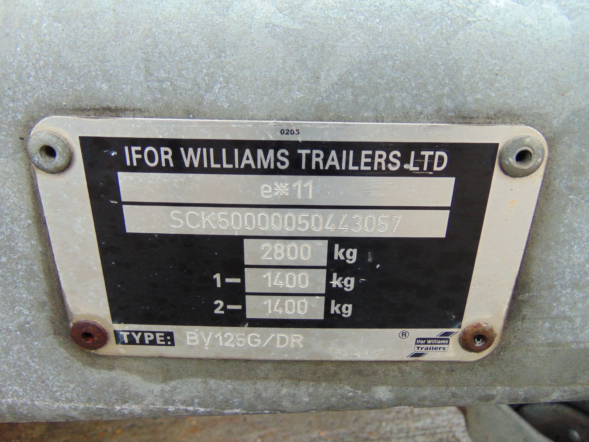 Twin Axle Ifor Williams BV126G/DR Box Trailer c/w Dropdown Tailgate / Loading Ramp - Image 23 of 23