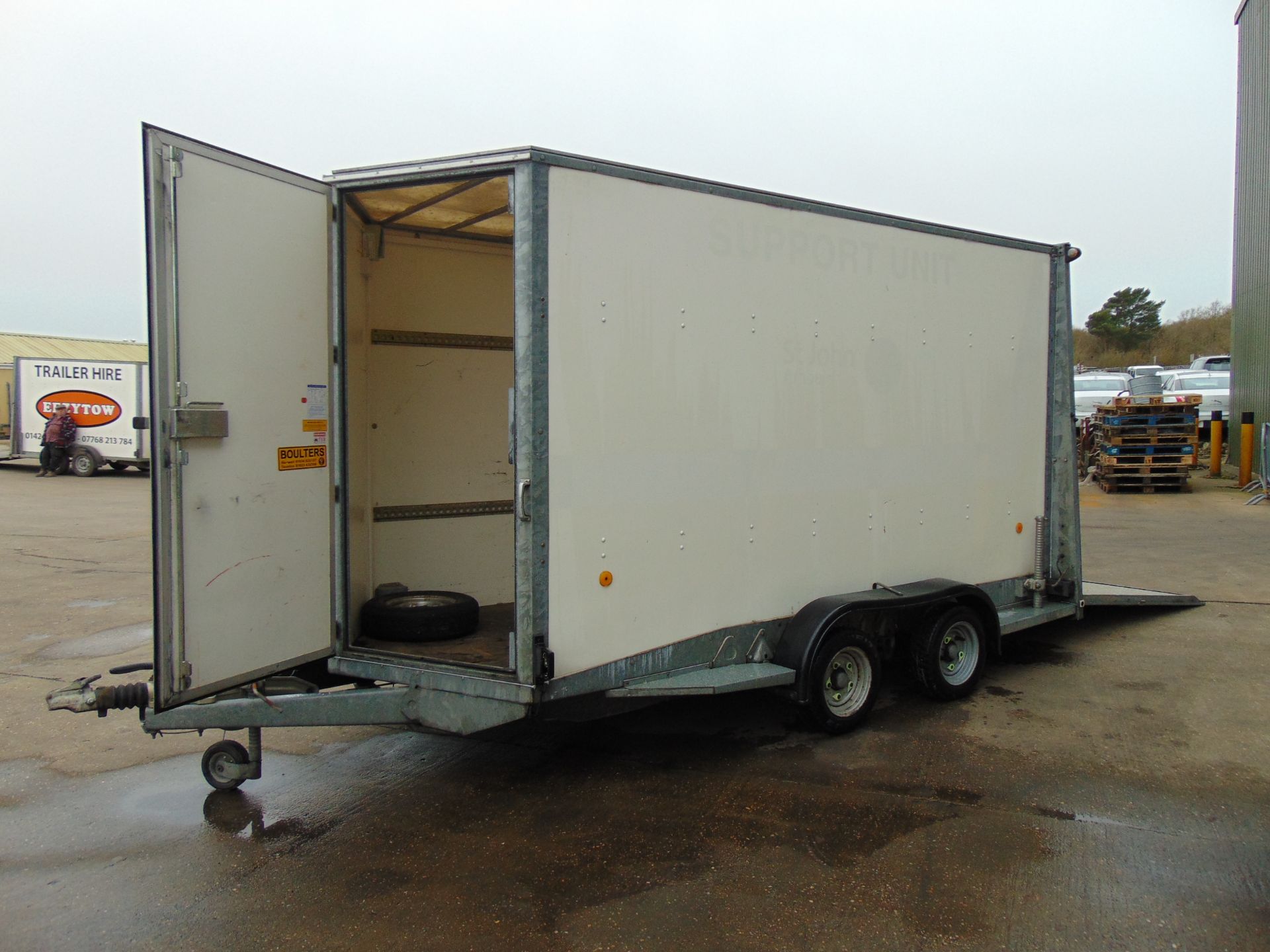 Twin Axle Ifor Williams BV126G/DR Box Trailer c/w Dropdown Tailgate / Loading Ramp - Image 13 of 23