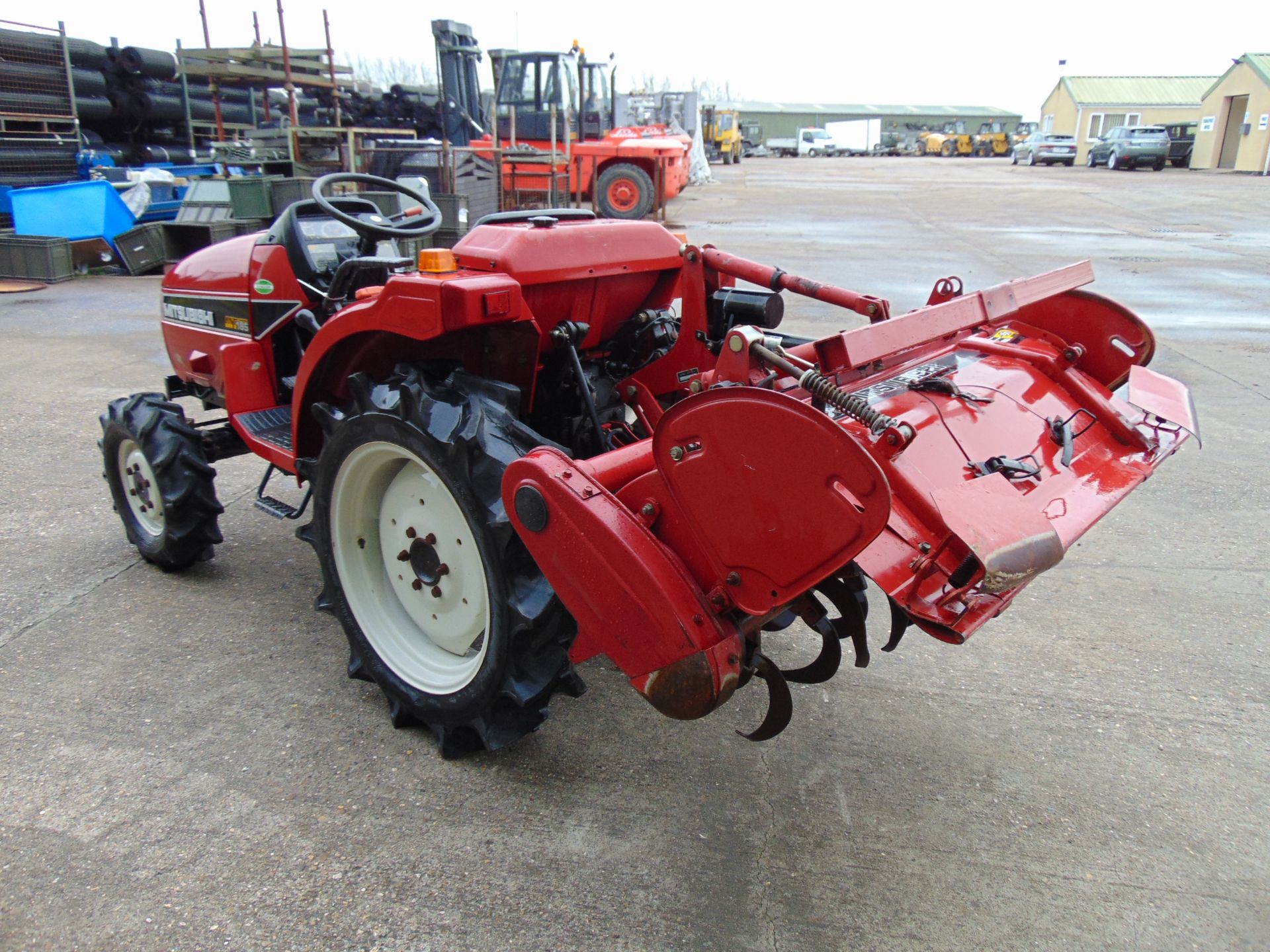 Mitsubishi MT185 Compact Tractor with Rotovator ONLY 1,307 HOURS!!! - Image 10 of 21