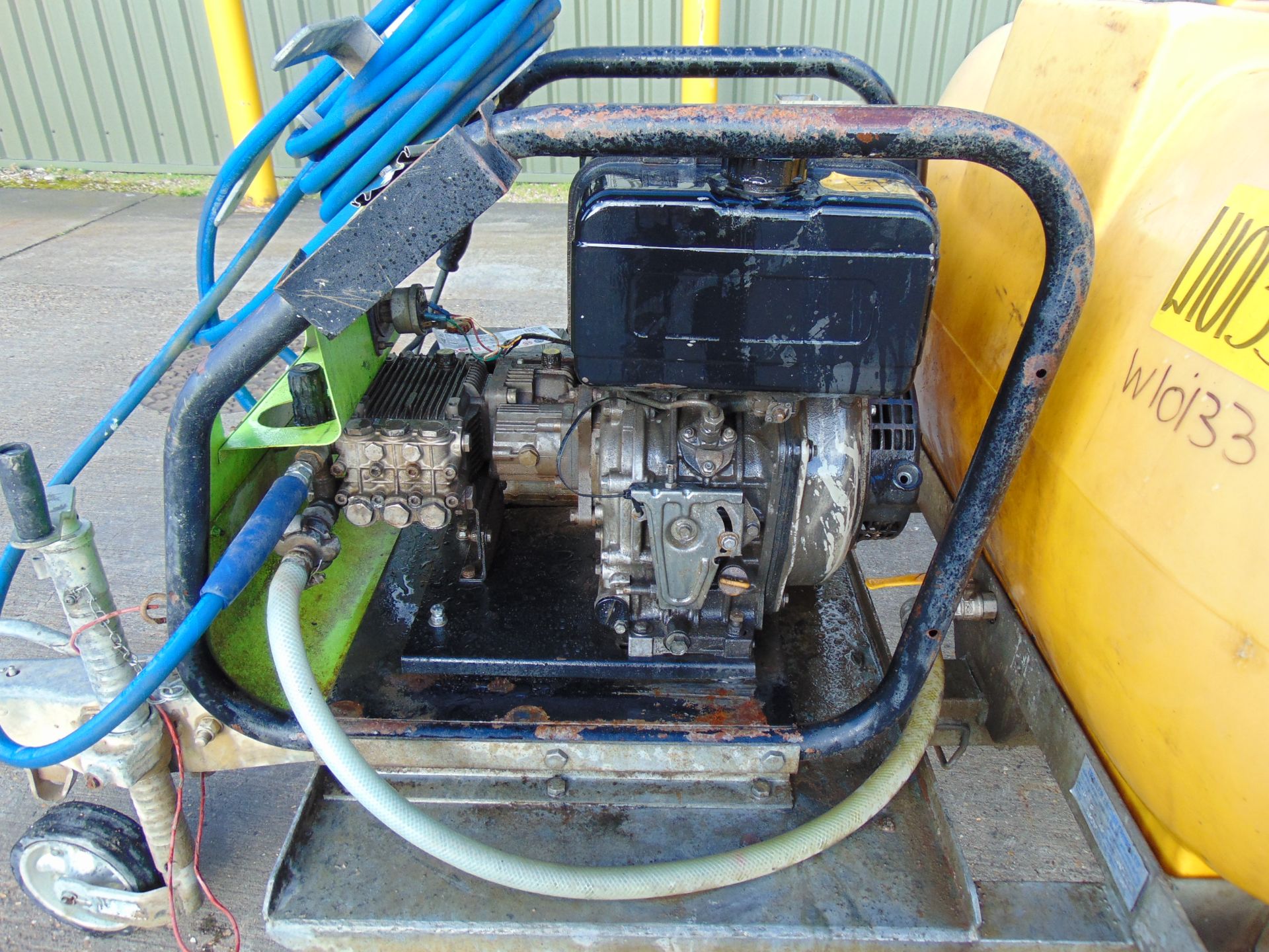 Trailer Mounted Pressure Washer with 1000 litre Water Tank and Yanmar Diesel Engine - Image 8 of 13