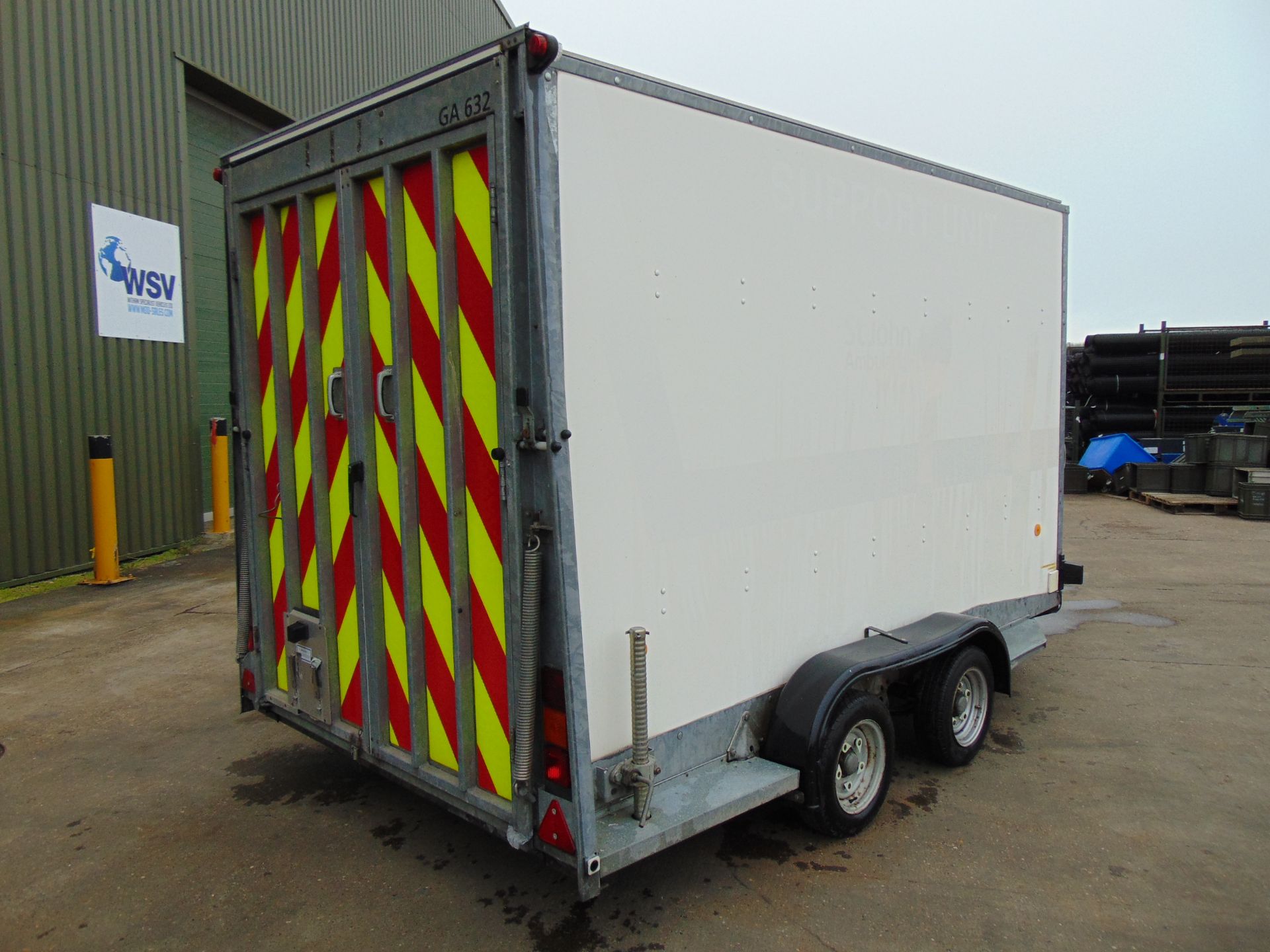 Twin Axle Ifor Williams BV126G/DR Box Trailer c/w Dropdown Tailgate / Loading Ramp - Image 19 of 23