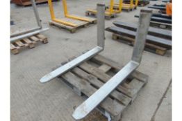 2 x Cascade Stainless Steel Clad Forklift Tines