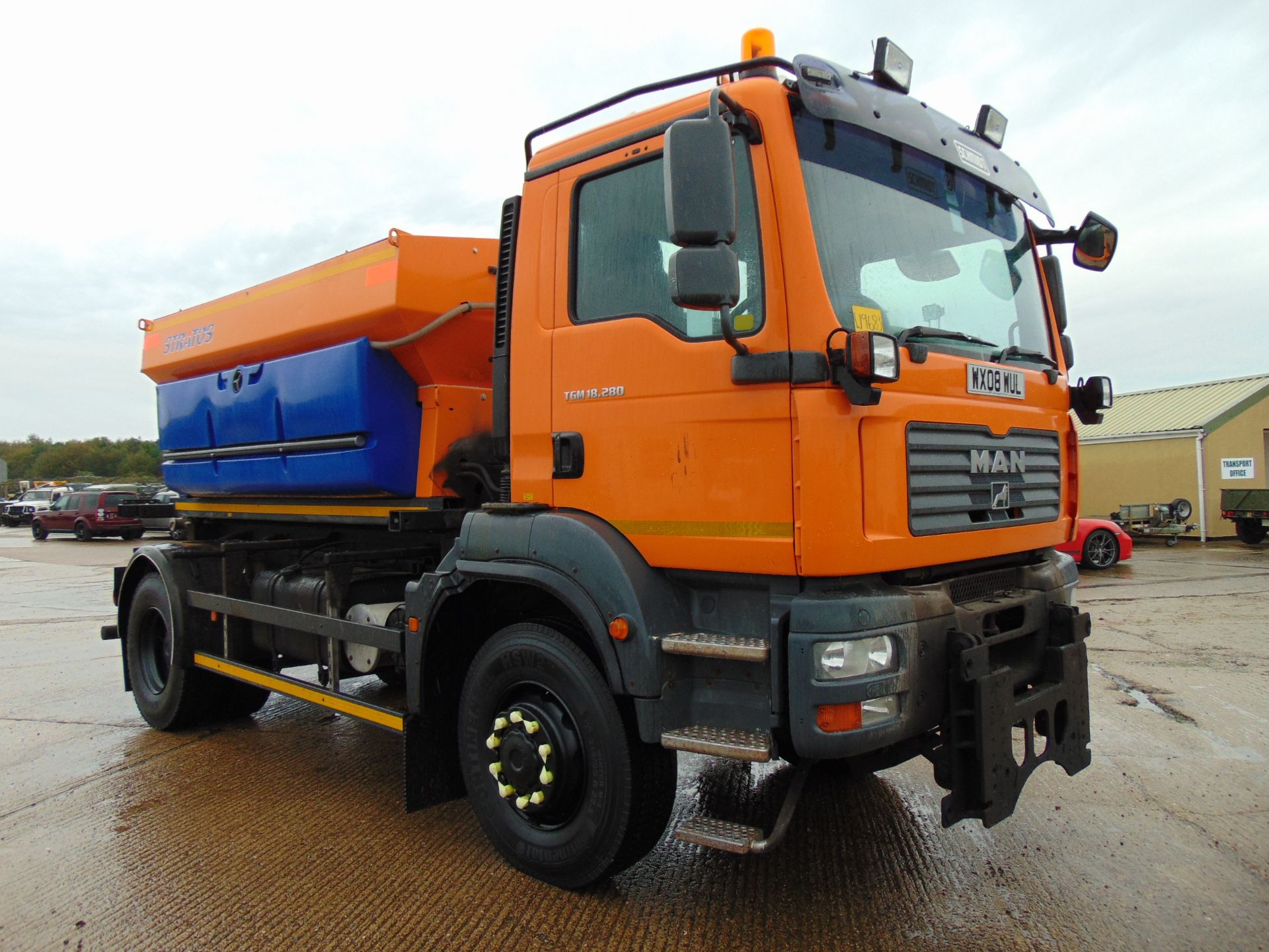 2008 MAN TGM 18.280 18T 4wd Gritter Lorry C/W Schmidt Gritter Body 34,000 kms only