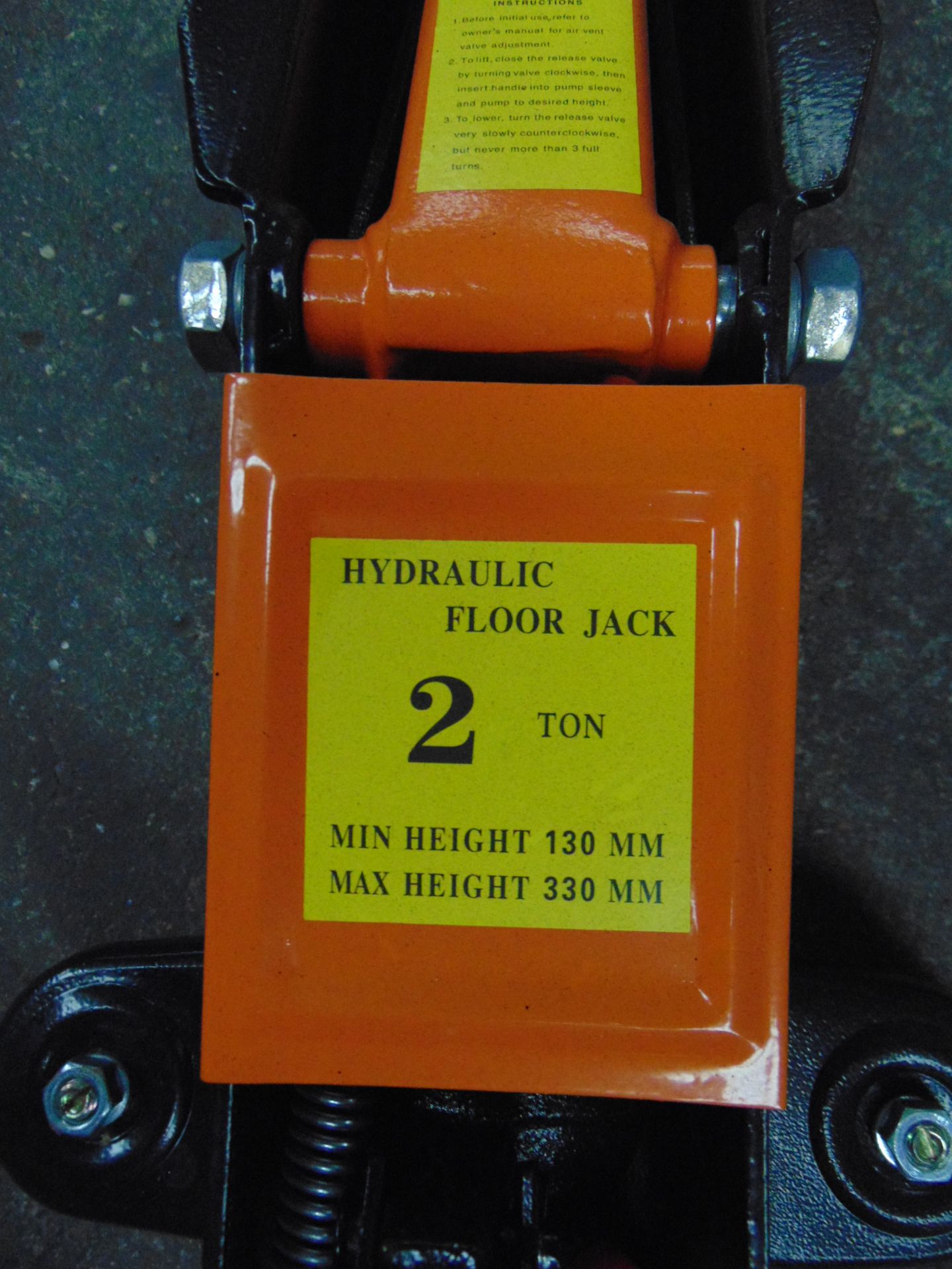 UNISSUED Hydraulic Floor Jack (2 TON) - Image 3 of 4