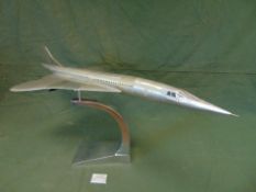 NEW JUST LANDED Large Aluminium Concorde Model