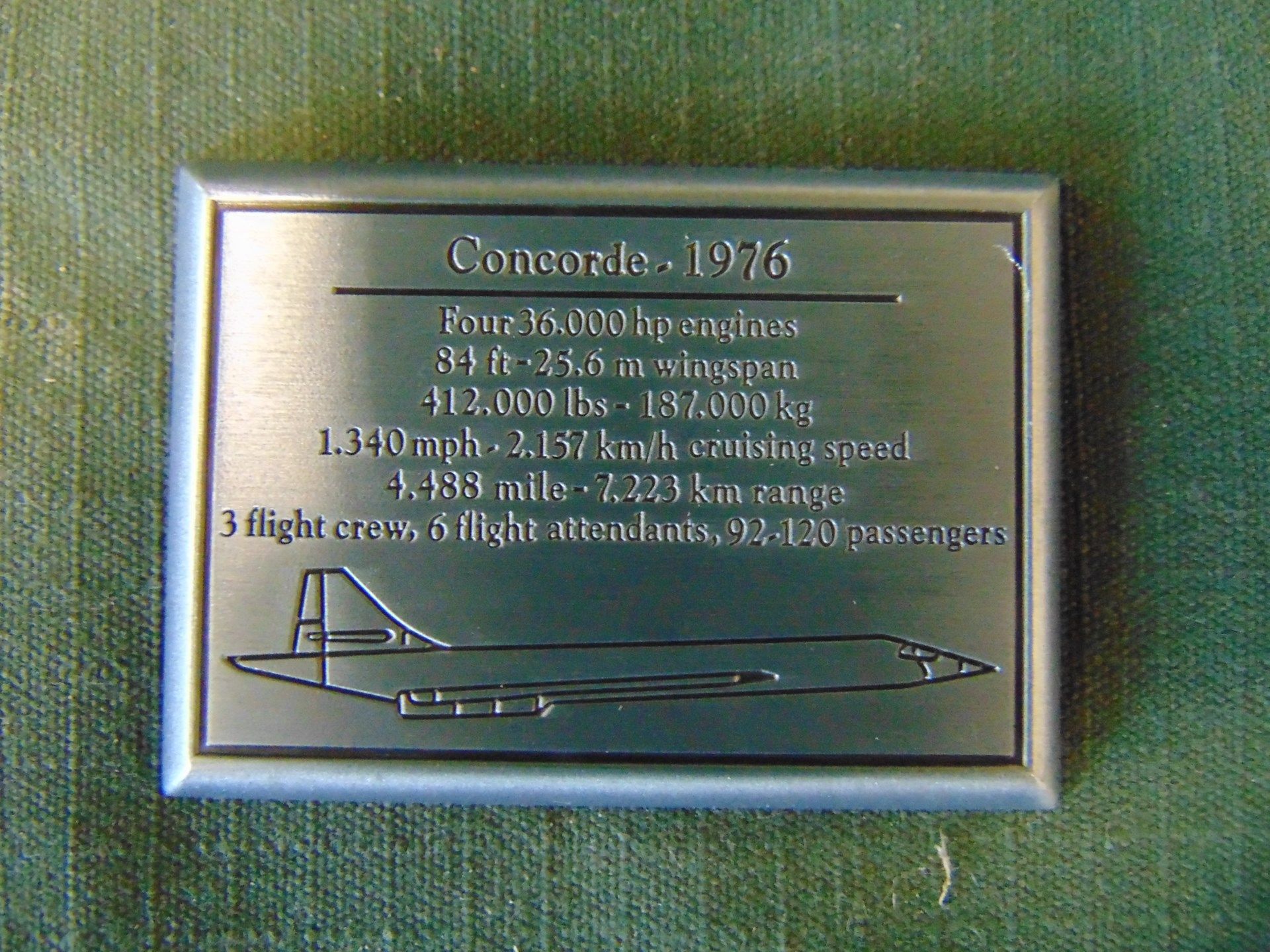 NEW JUST LANDED Large Aluminium Concorde Model - Image 14 of 14