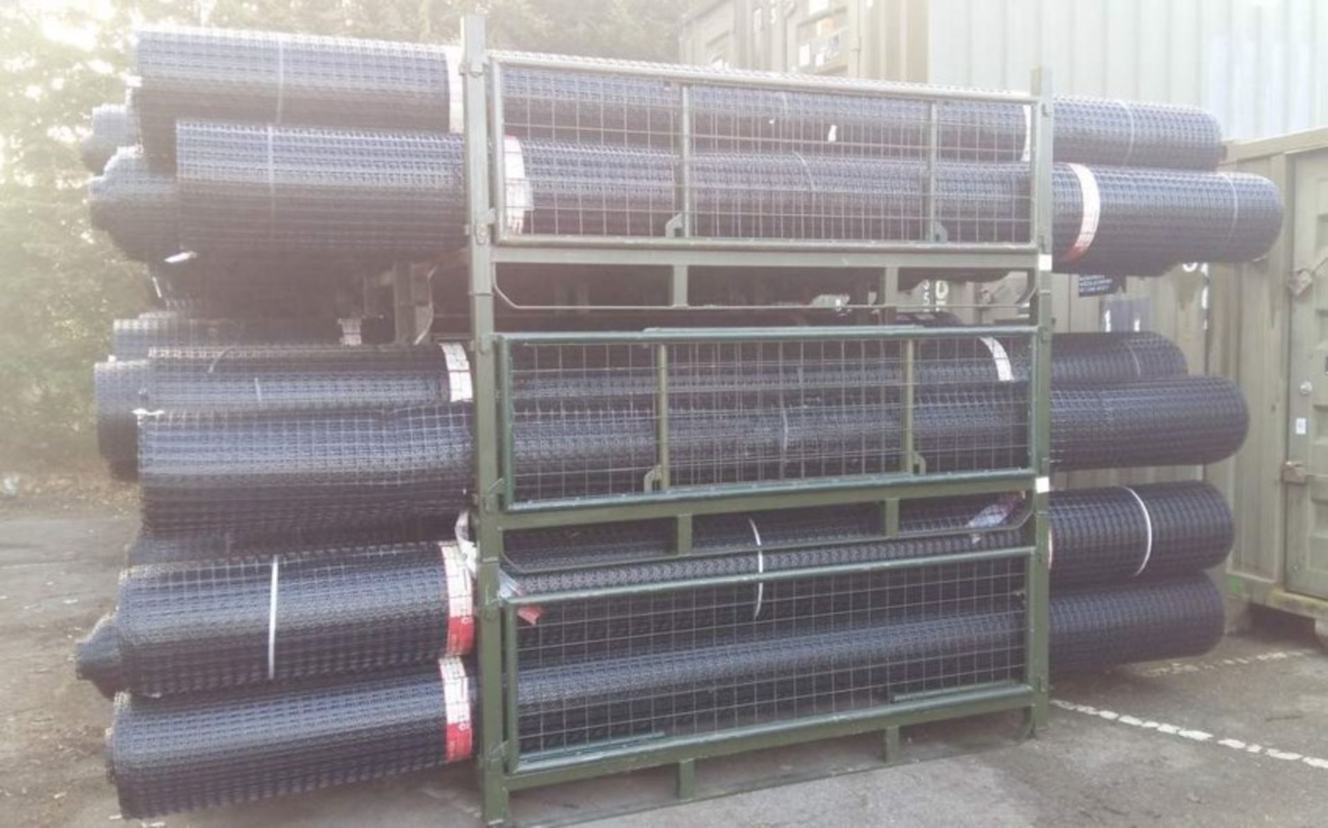 5 x UNISSUED Tensar SS20 Geogrid Ground Foundation Reinforcement Roll 4m x 75m.