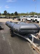 INFLATABLE 10 ft RIB WITH GALVANISED TRAILER