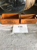 Qty 2 x Land Rover Storage Boxes