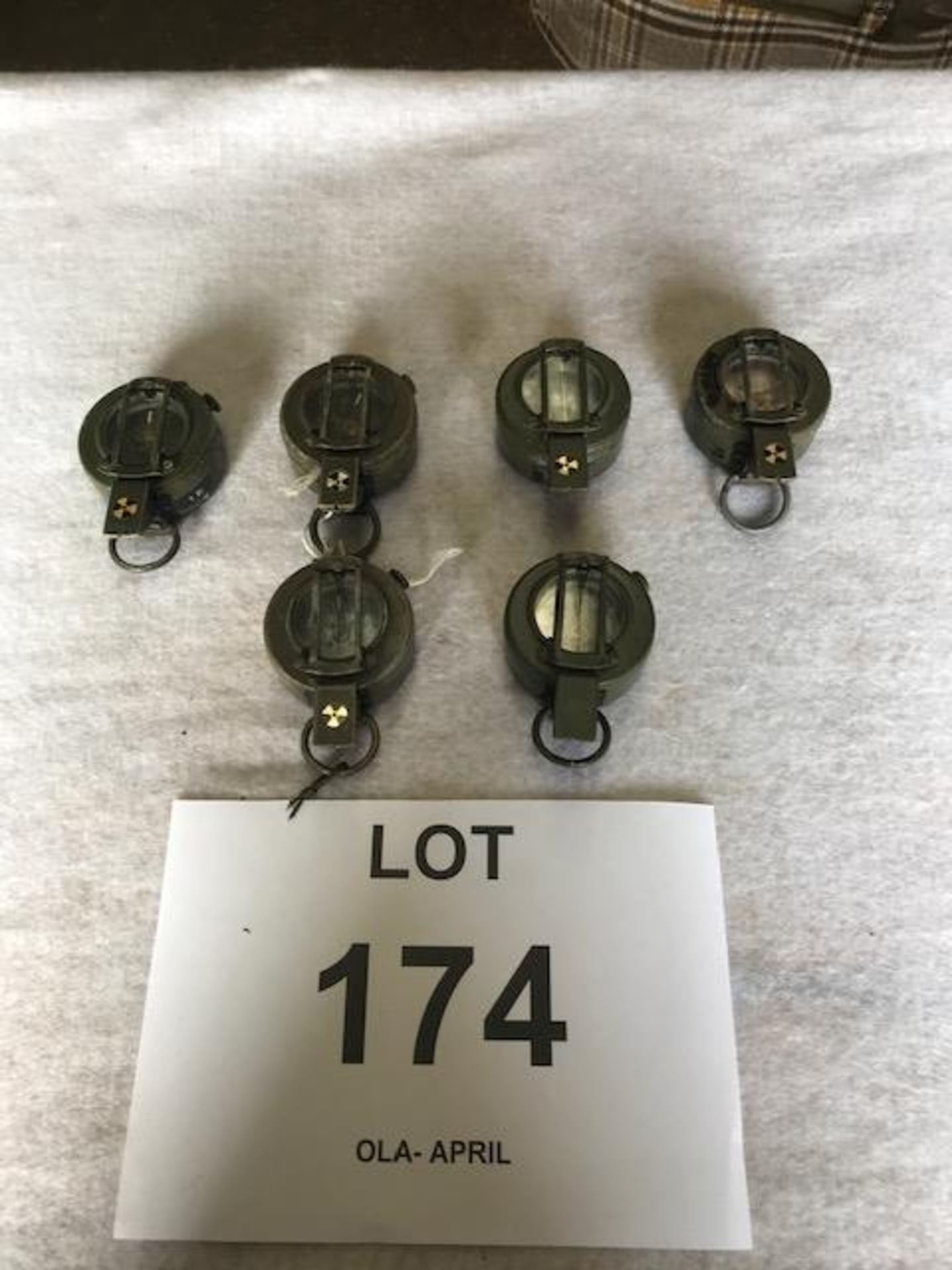 6 x British Stanley Prismatic Marching Compasses Nato Marked - Bild 2 aus 4