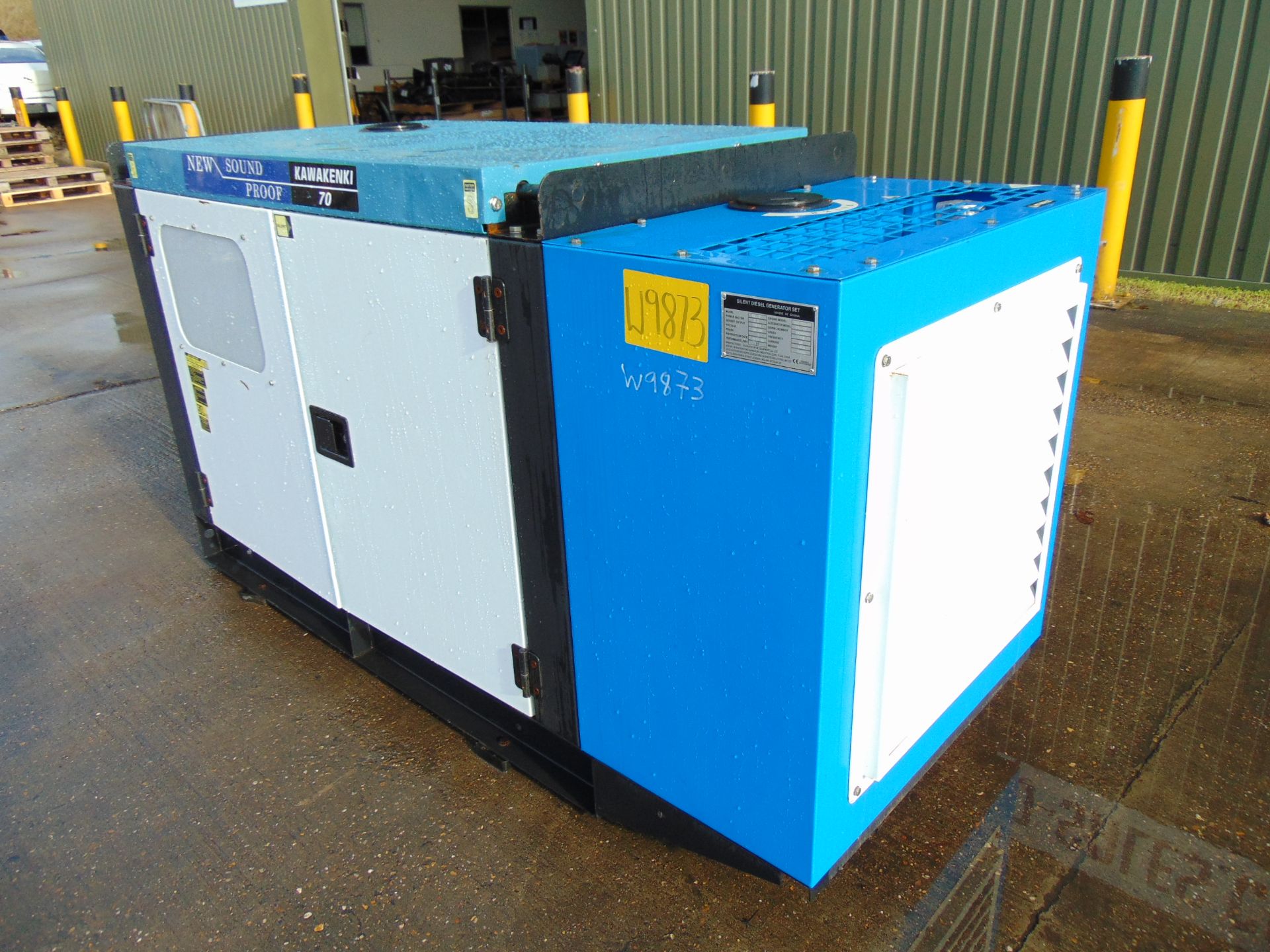 UNISSUED WITH TEST HOURS ONLY 70 KVA 3 Phase Silent Diesel Generator Set - Image 3 of 16