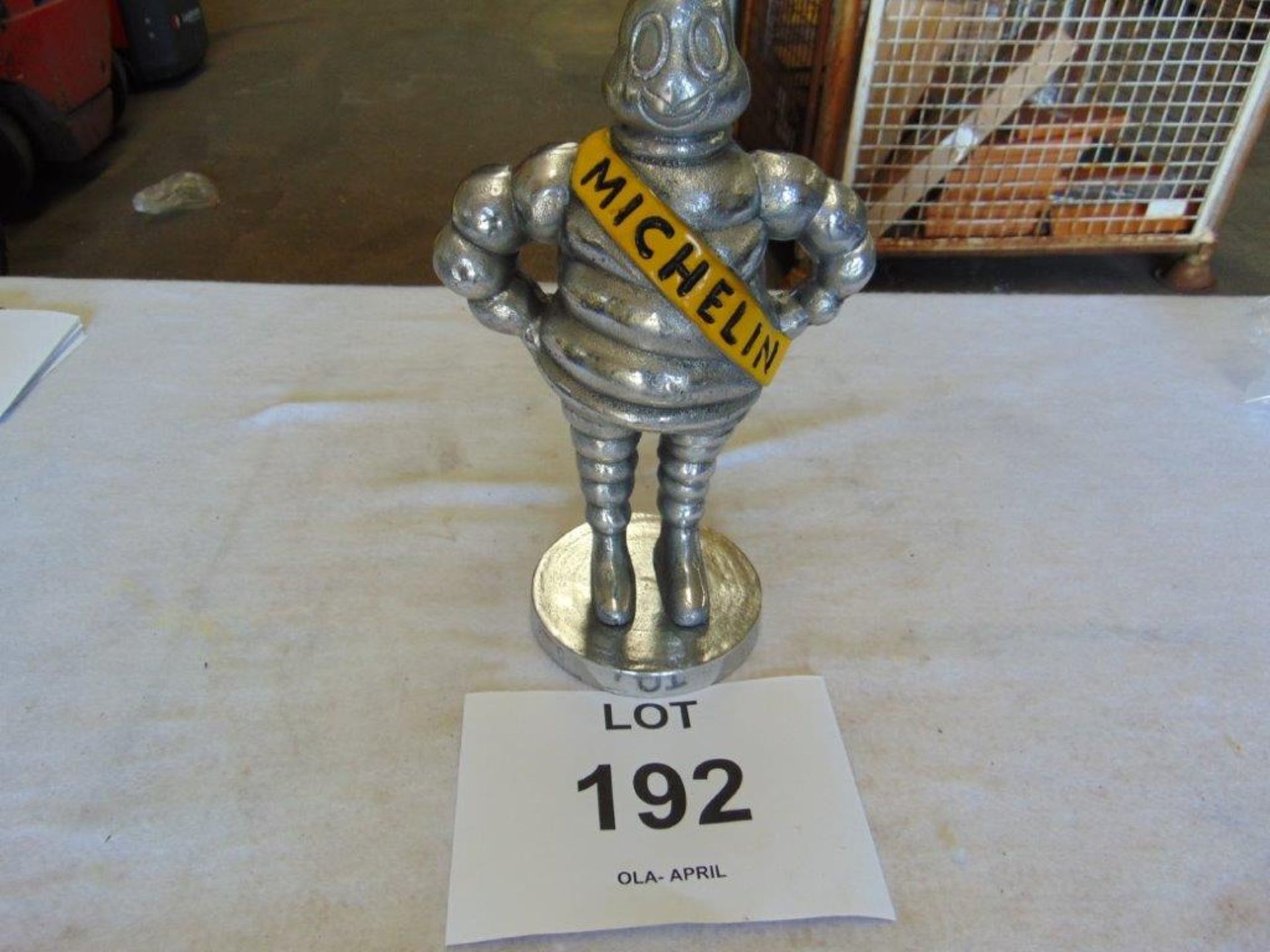 15" Polished Aluminium Detroit Reg 1918 Michelin Man
