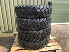 Qty 4 x Michelin 255 / 100R16 (900R16) XZL Tyres. Unused.