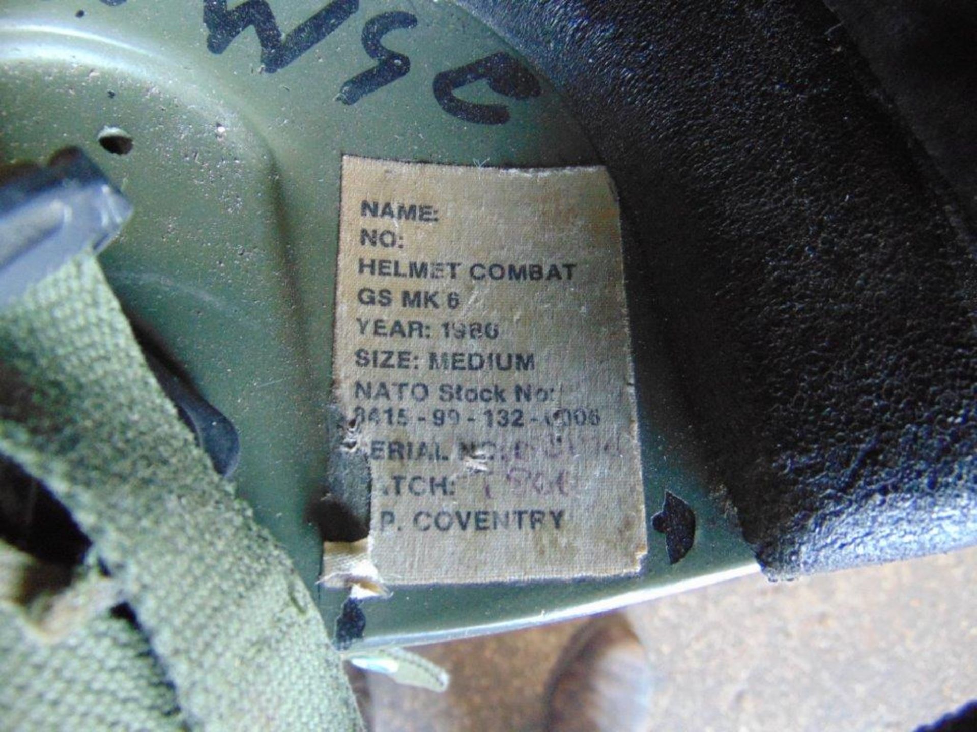 6 x Helmet Combat GS Mk 6 British Army Issue - Image 3 of 3