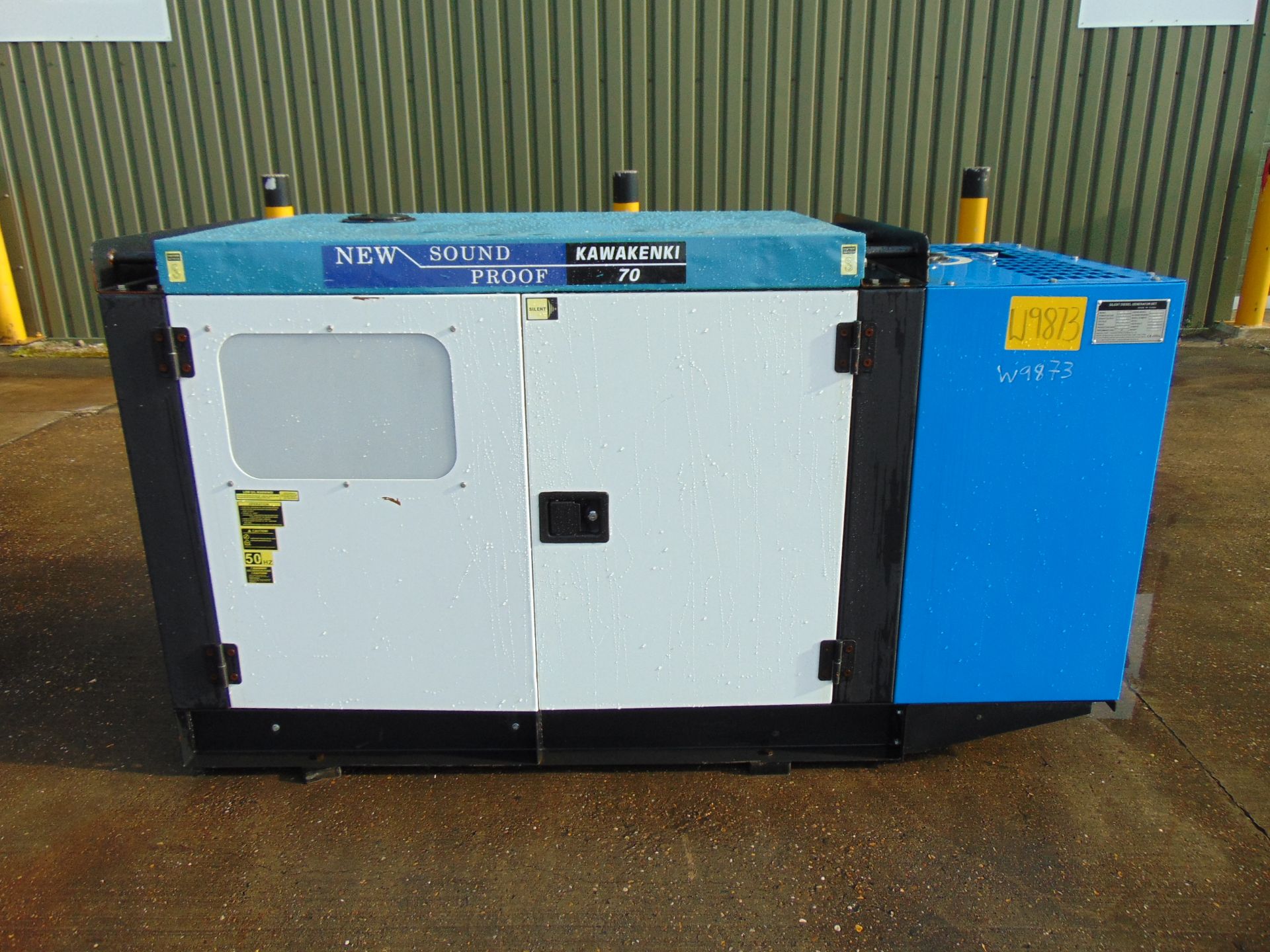 UNISSUED WITH TEST HOURS ONLY 70 KVA 3 Phase Silent Diesel Generator Set