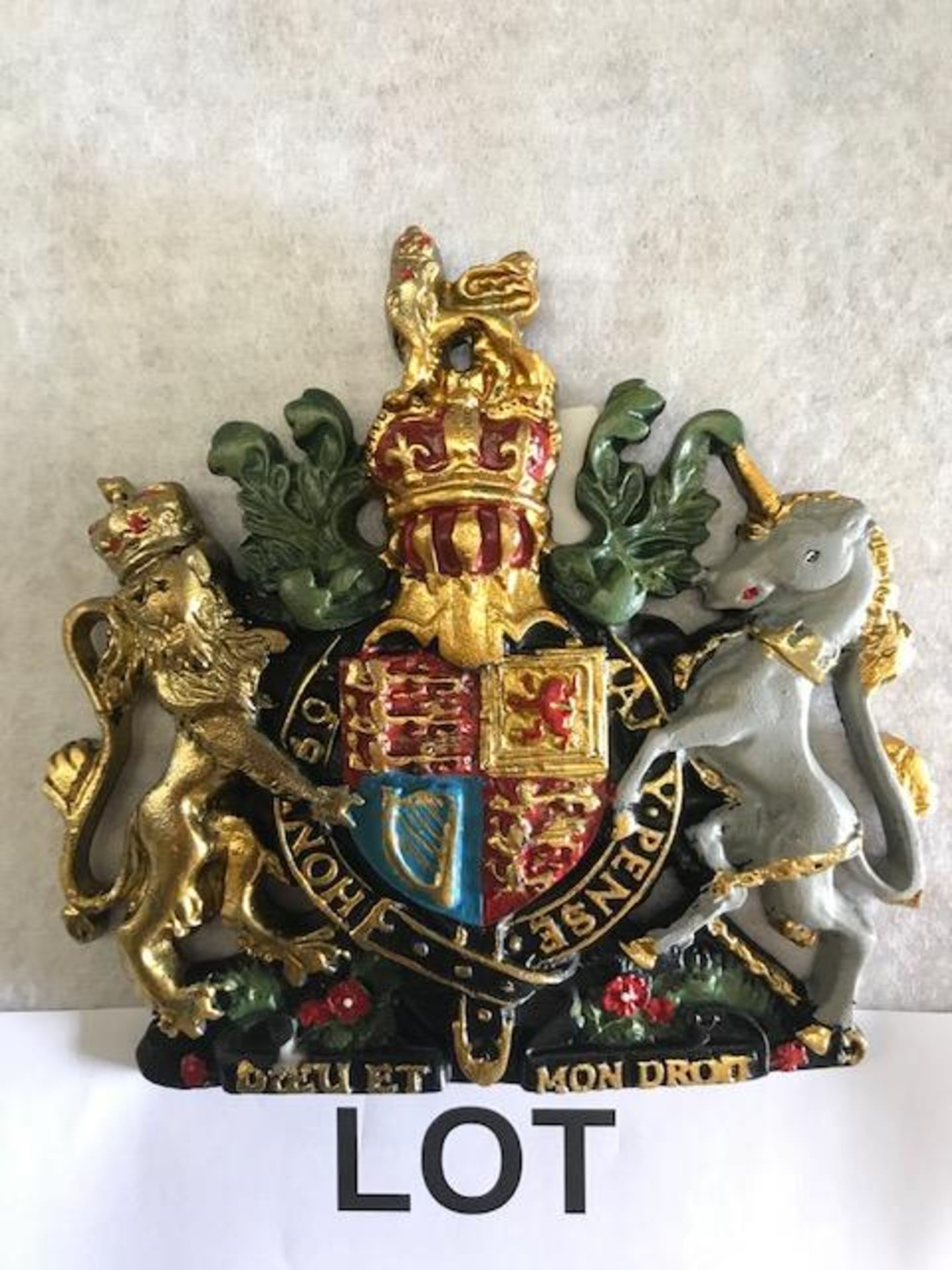 Unissued Hand Painted Royal Crest - Image 3 of 3