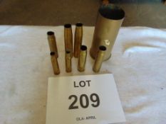 WW 2 Brass shell cases British and German x 8