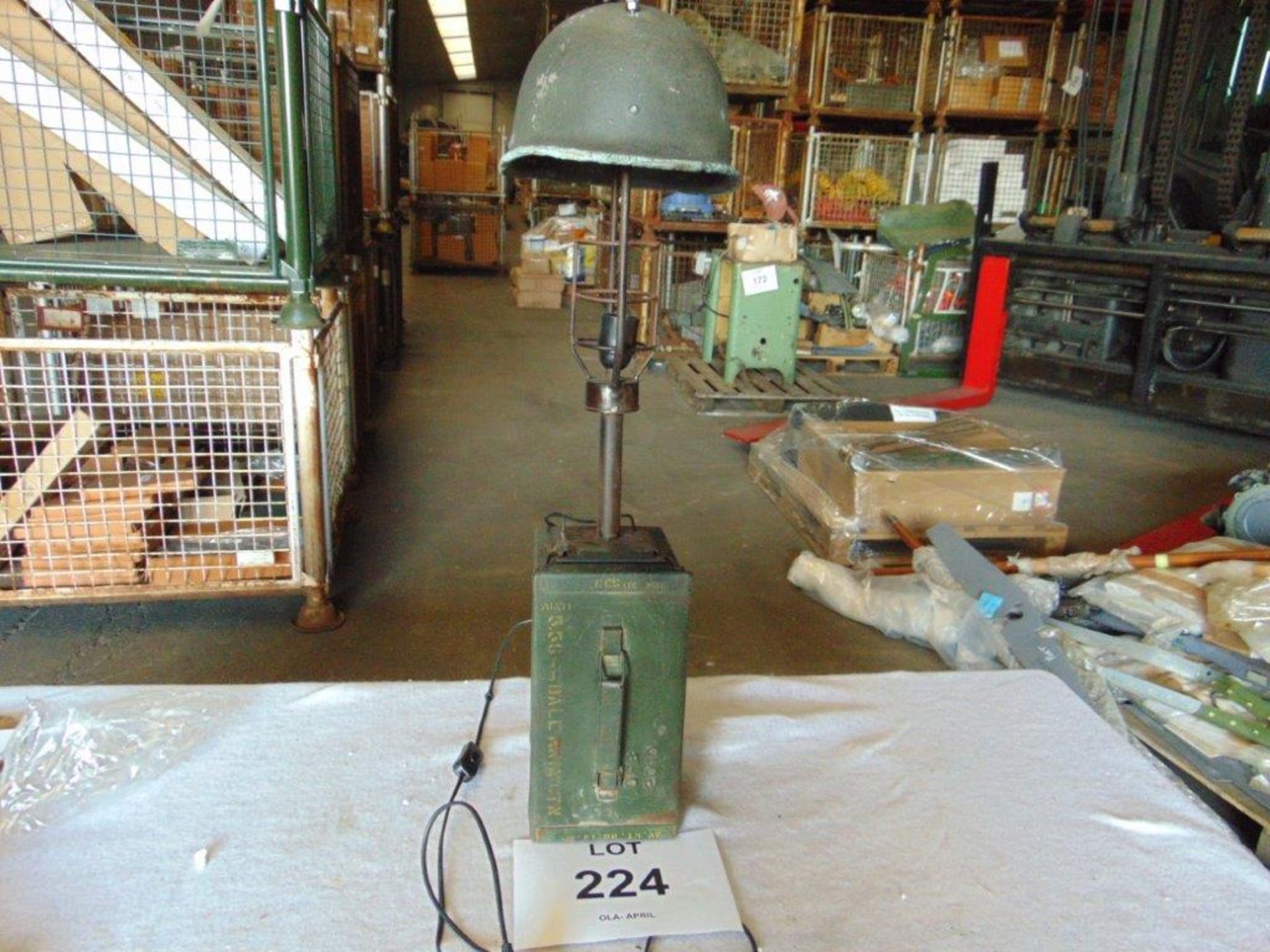 Vietnam US Army Table Lamp
