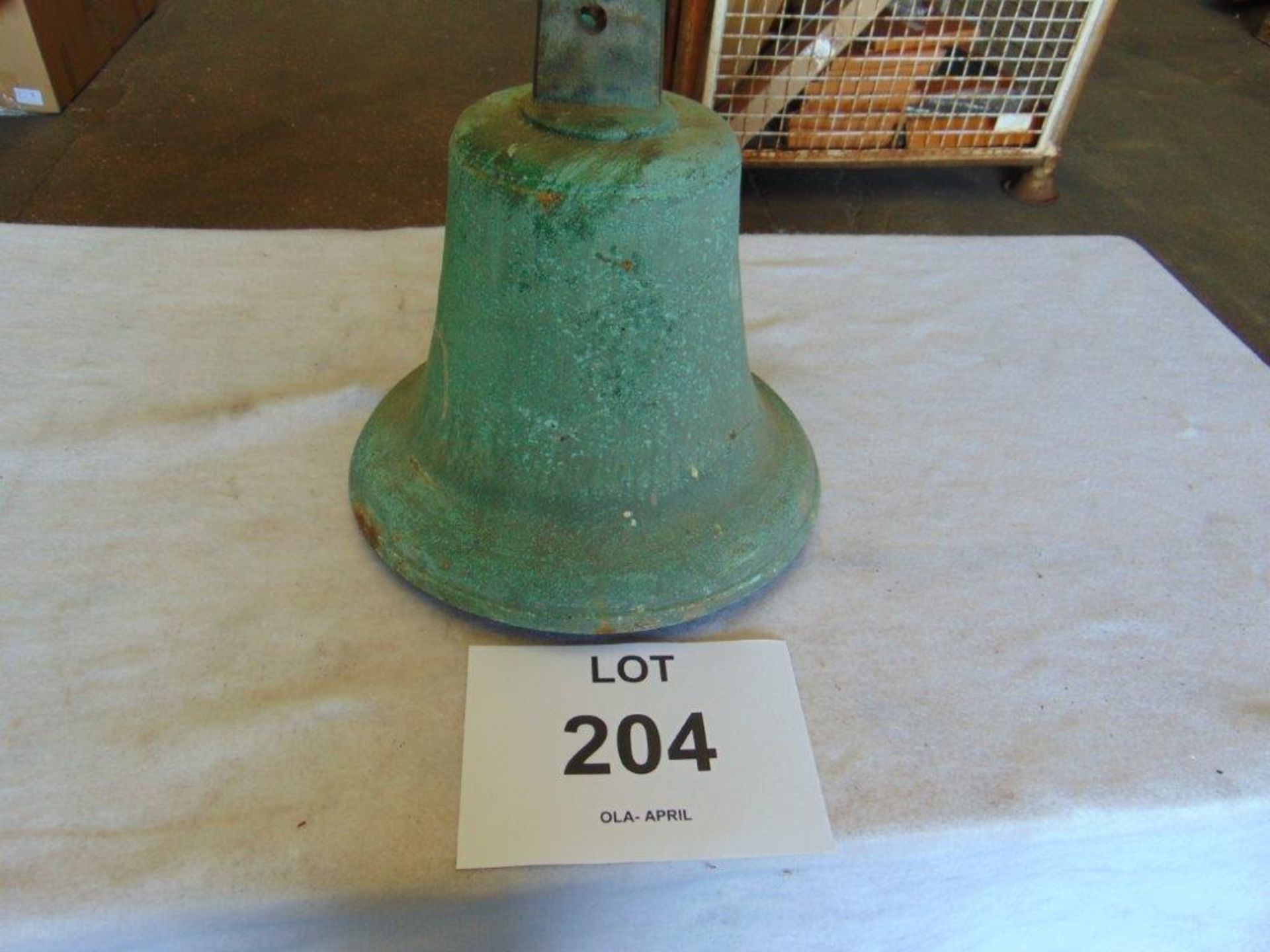 Large Antique Brass Ships Bell No Name approx 2 ft high